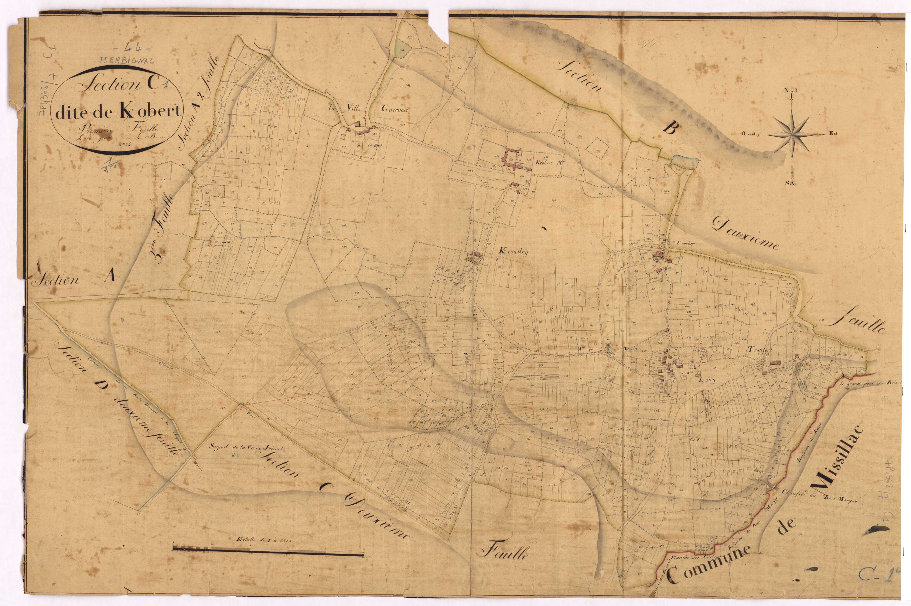 Herbignac - Section C1 Kerobert (section de)