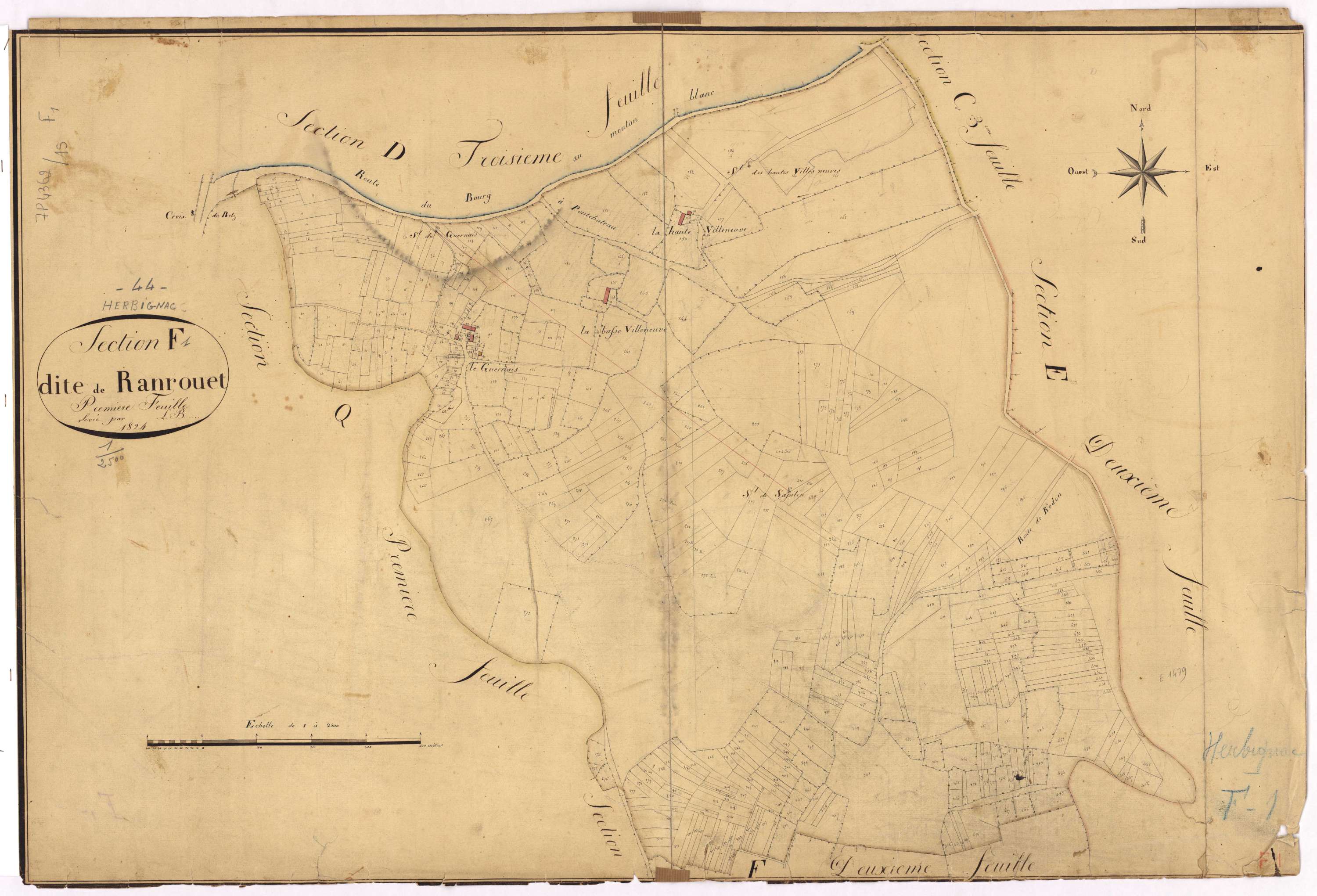 Herbignac - Section F1 Ranrouet (section de)