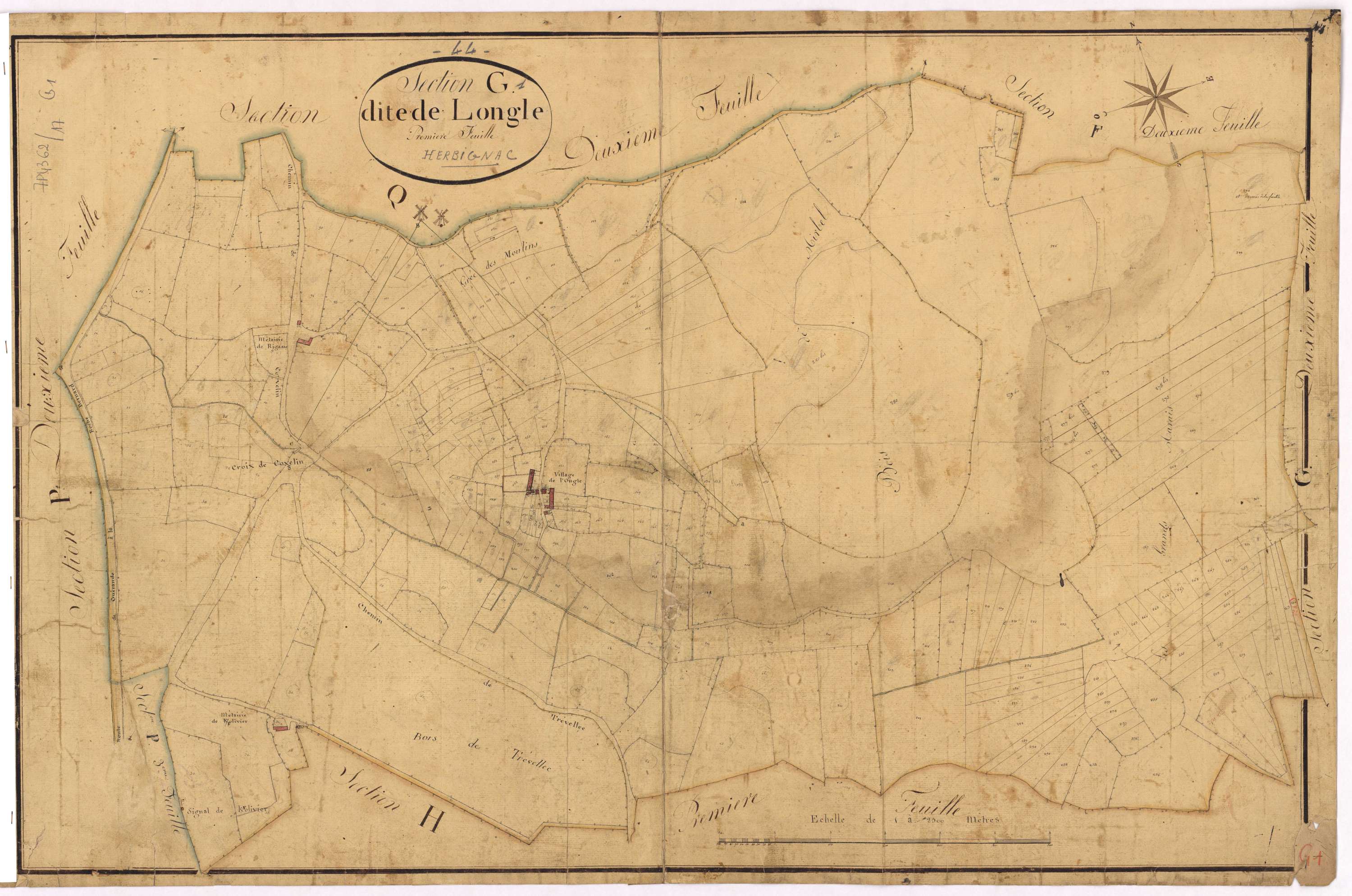 Herbignac - Section G1 Ongle (section de l')