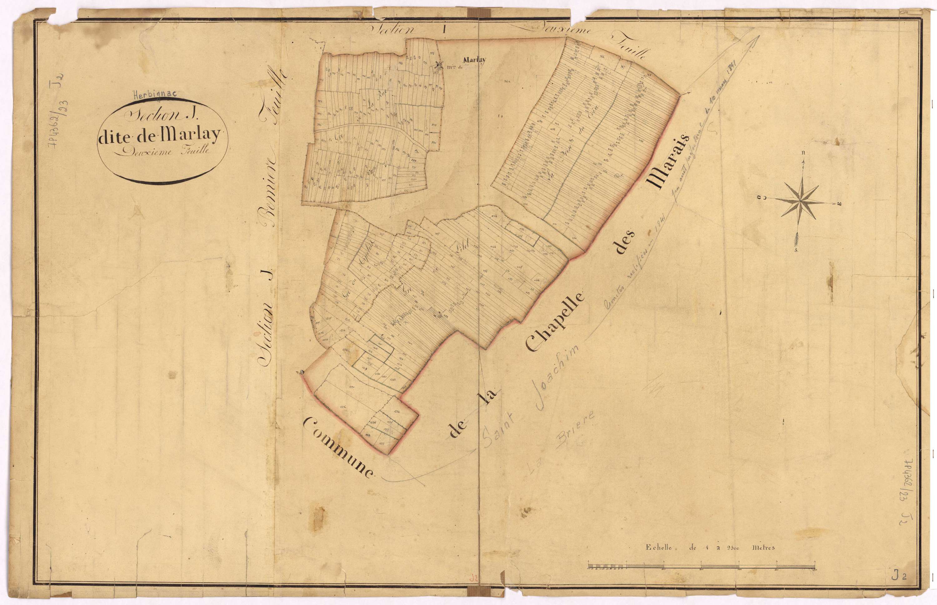 Herbignac - Section J2 Marlay (section de)