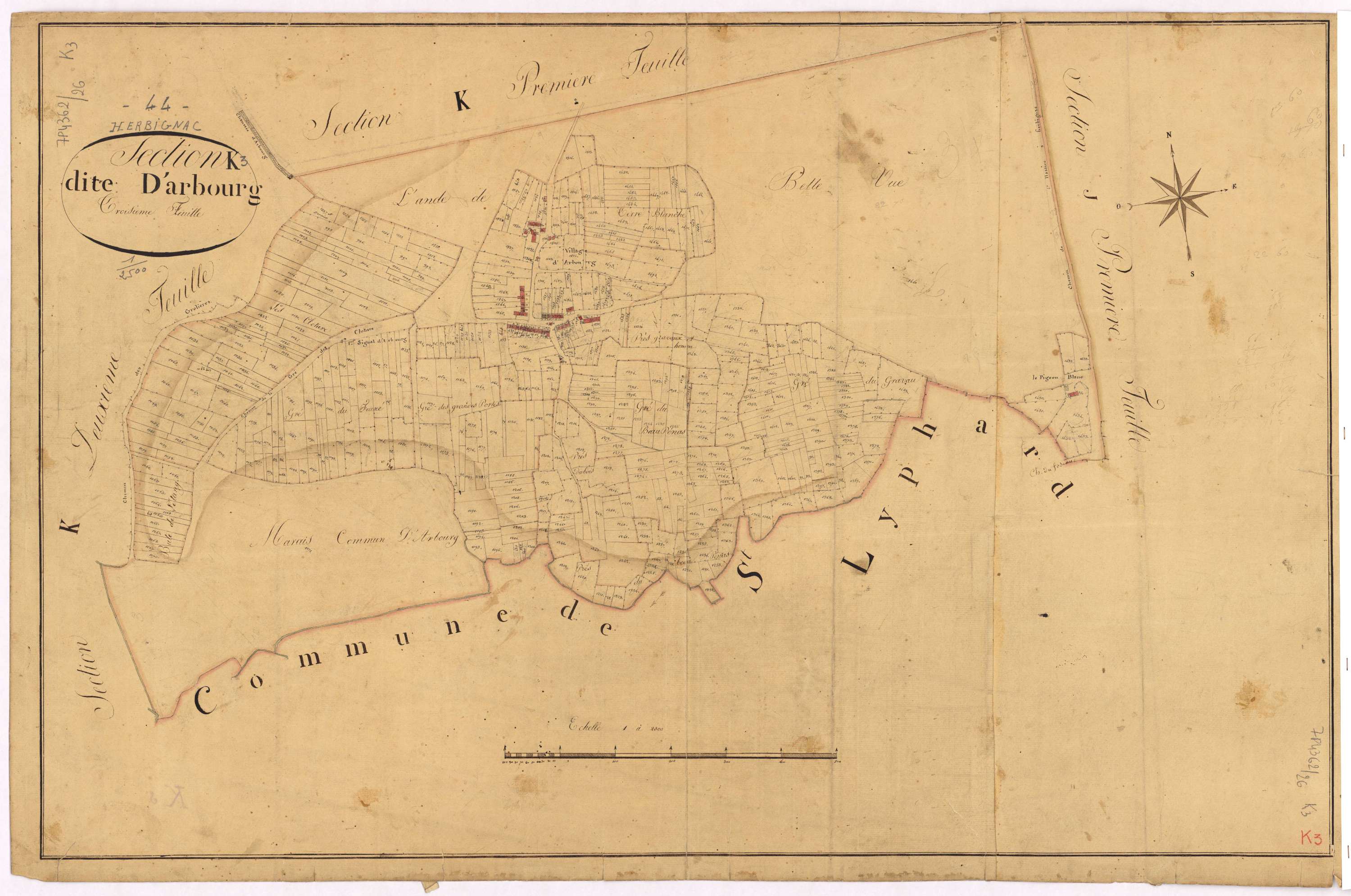 Herbignac - Section K3 Arbourg (section d')