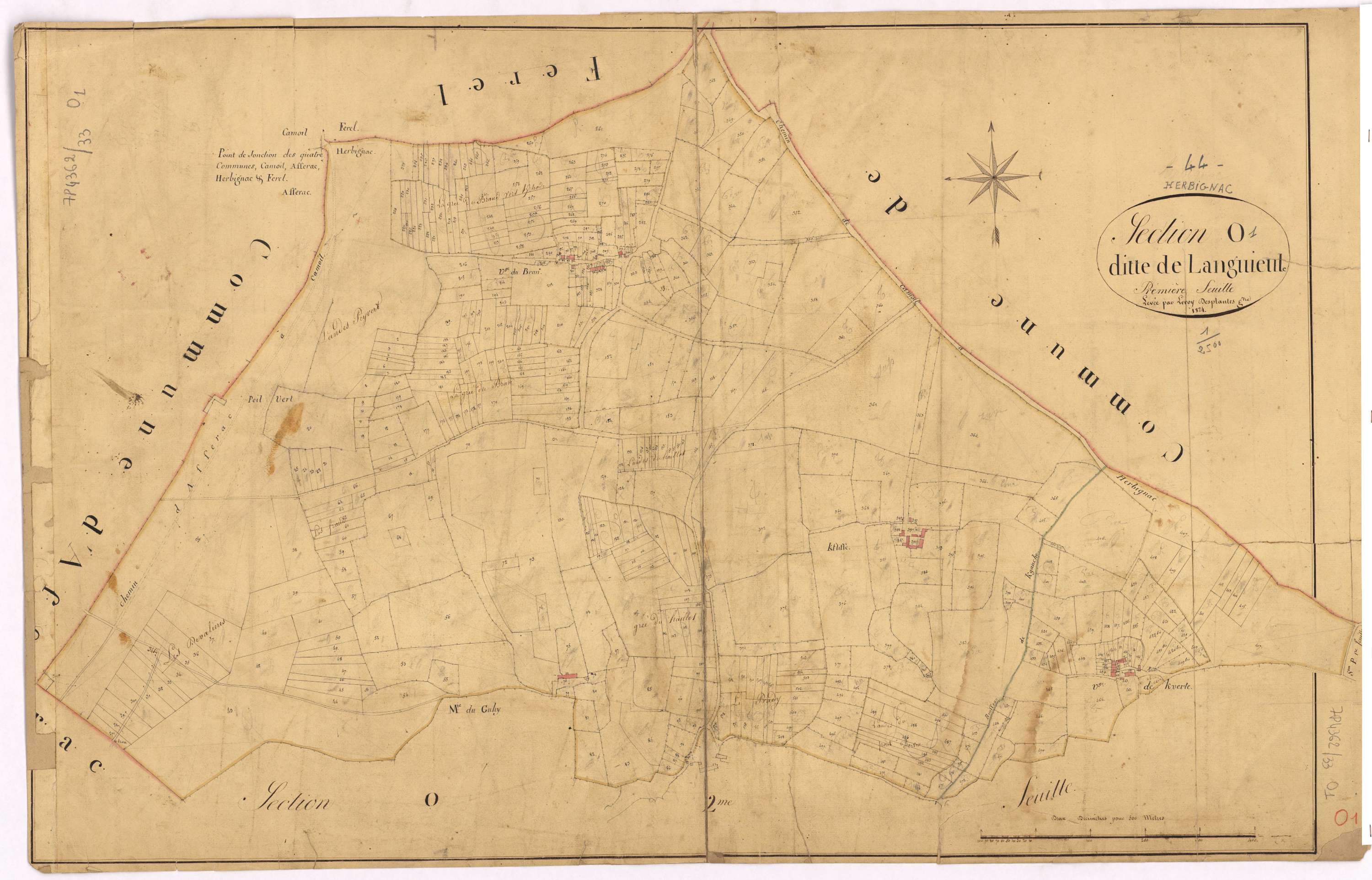 Herbignac - Section O1 Languieule (section de)