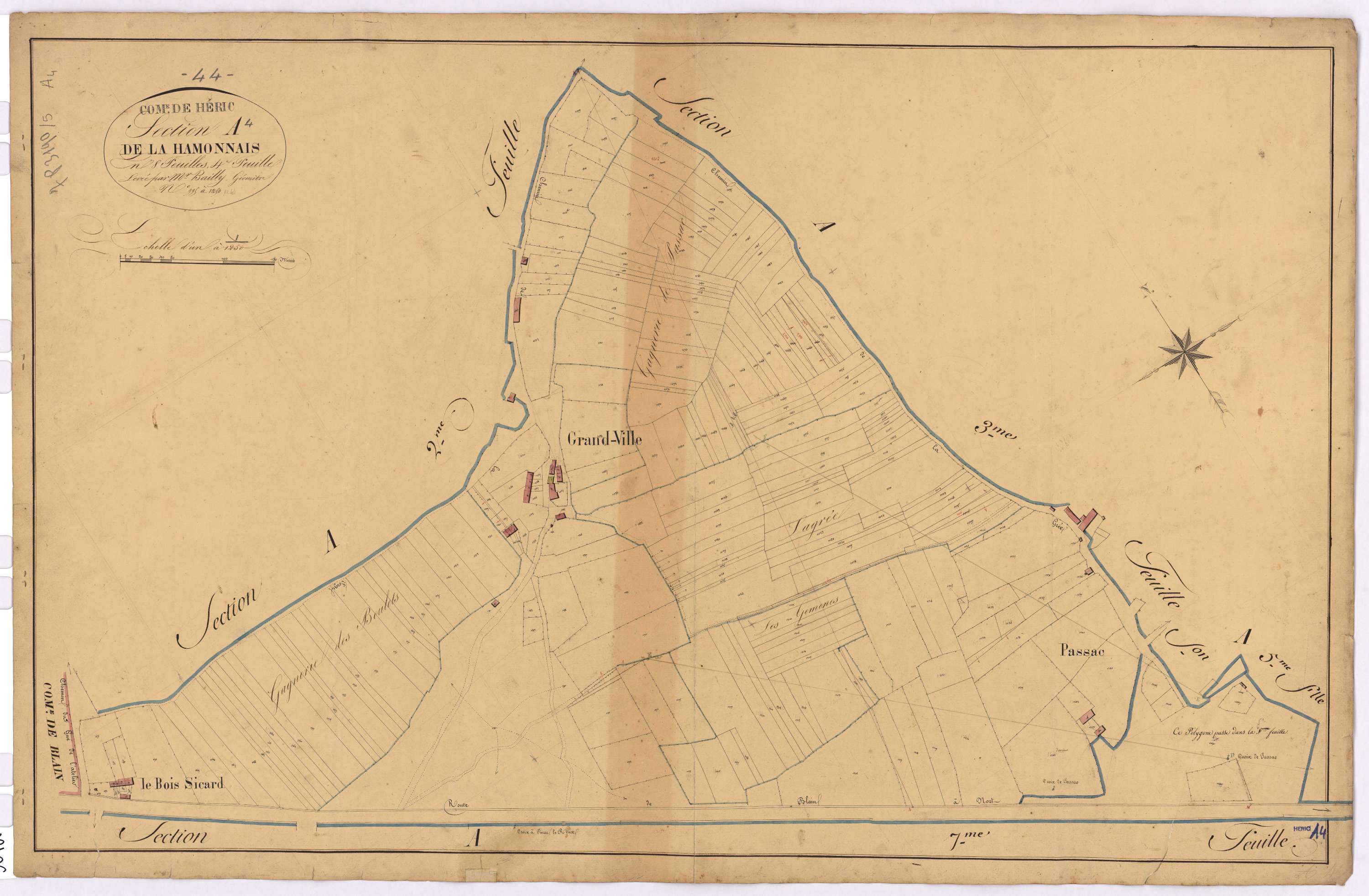 Héric - Section A4 Hamonnais (section de La) ; 995-1244