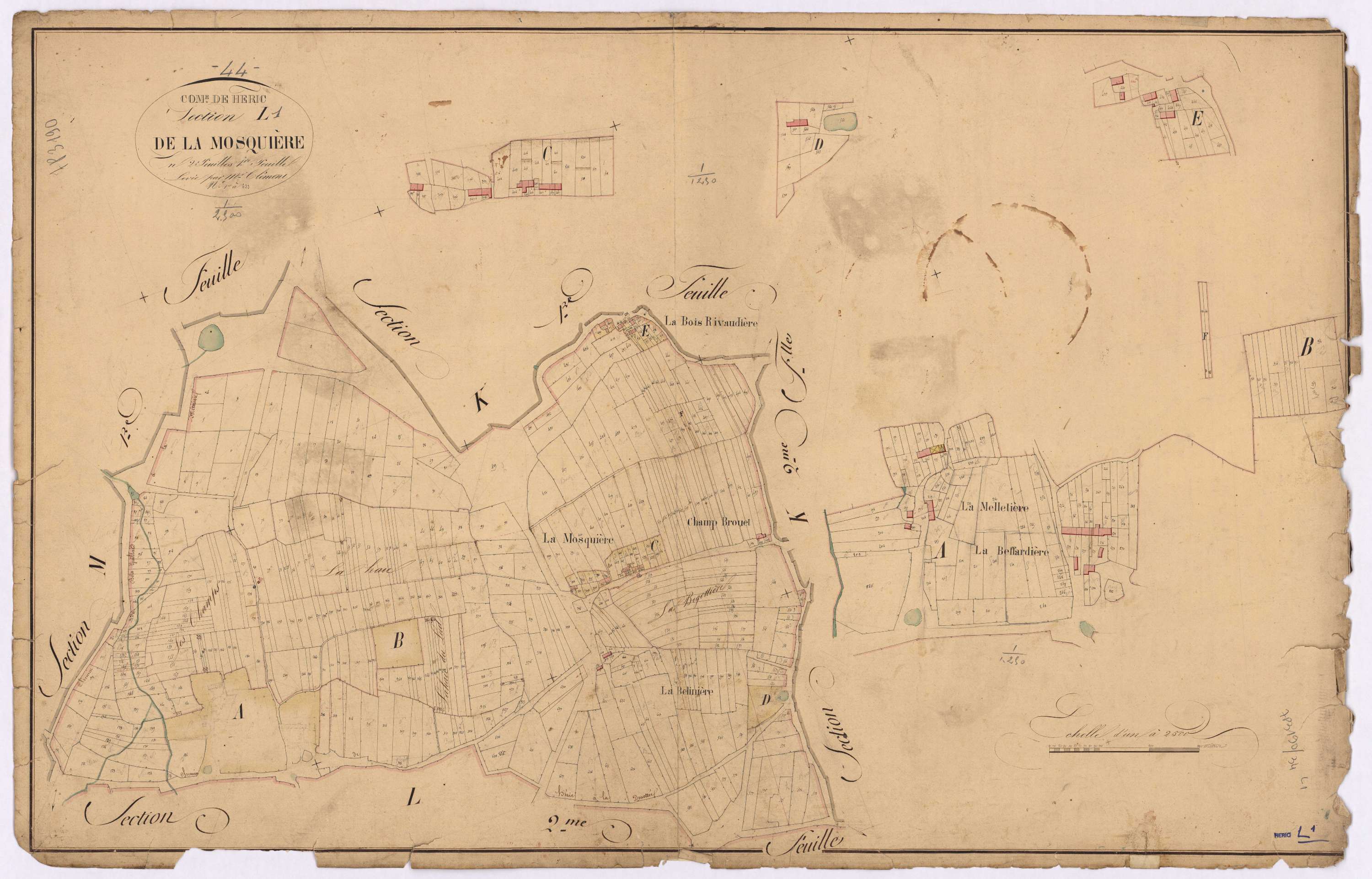 Héric - Section L1 Mosquière (section de La) ; 1-633
