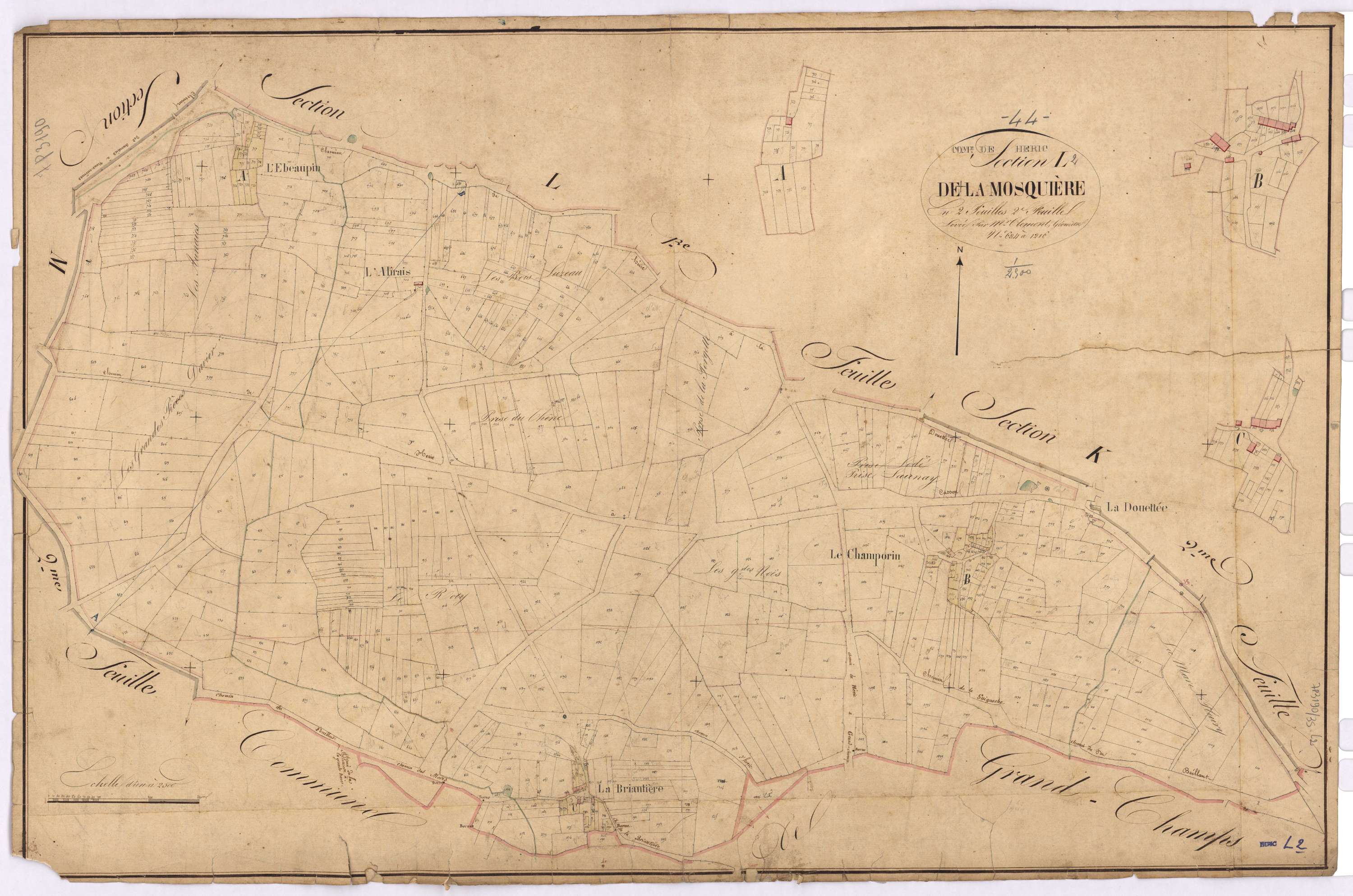 Héric - Section L2 Mosquière (section de La) ; 634-1216