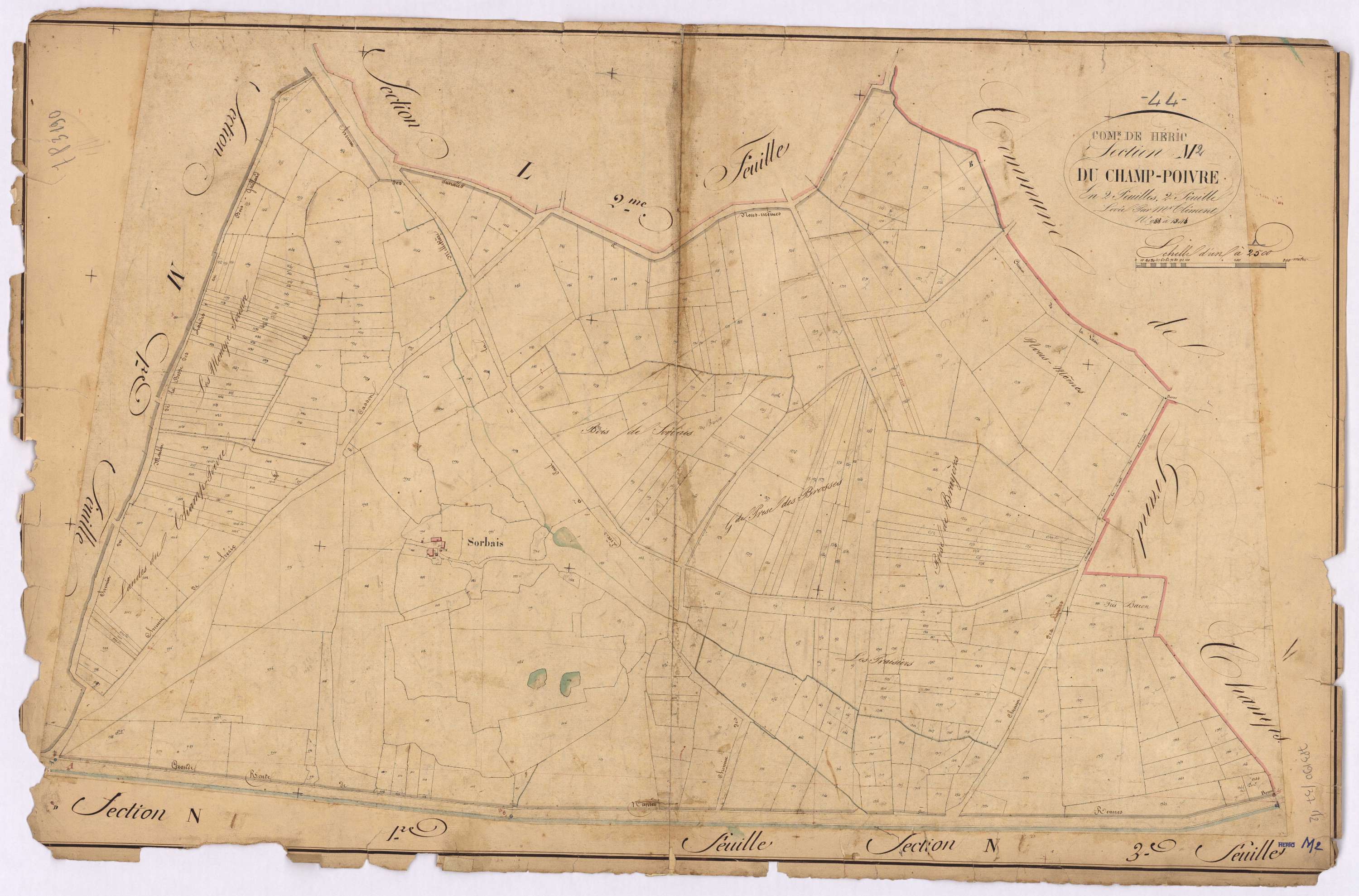 Héric - Section M2 Champ-Poivre (section du) ; 988-1344