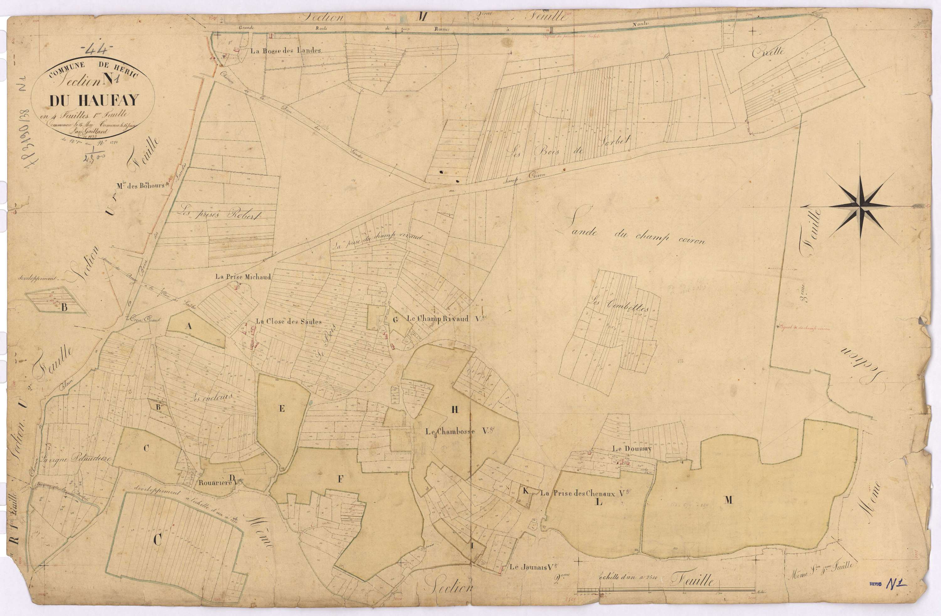 Héric - Section N1 Haufay (section du) ; 1-1280