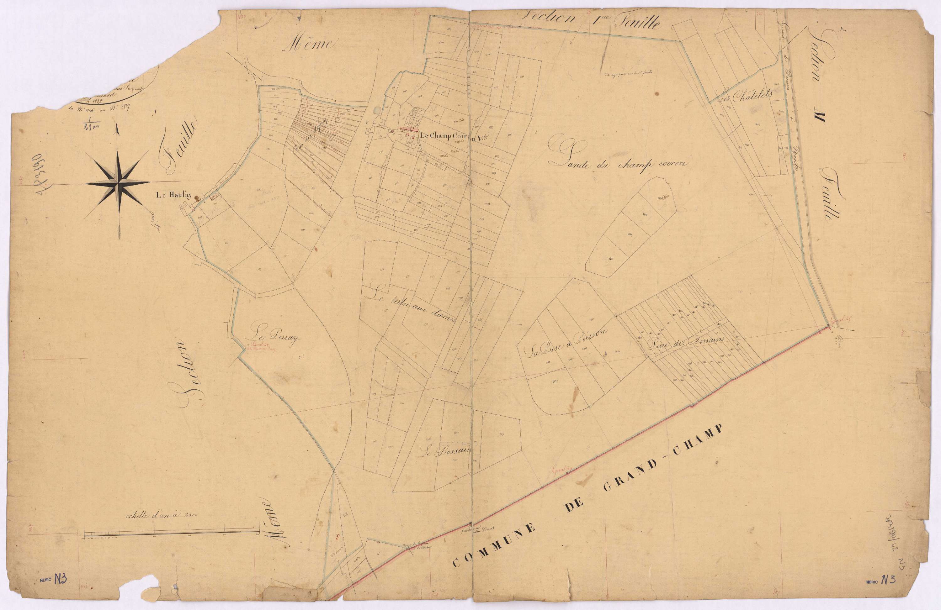 Héric - Section N3 Haufay (section du) ; 2316-2519