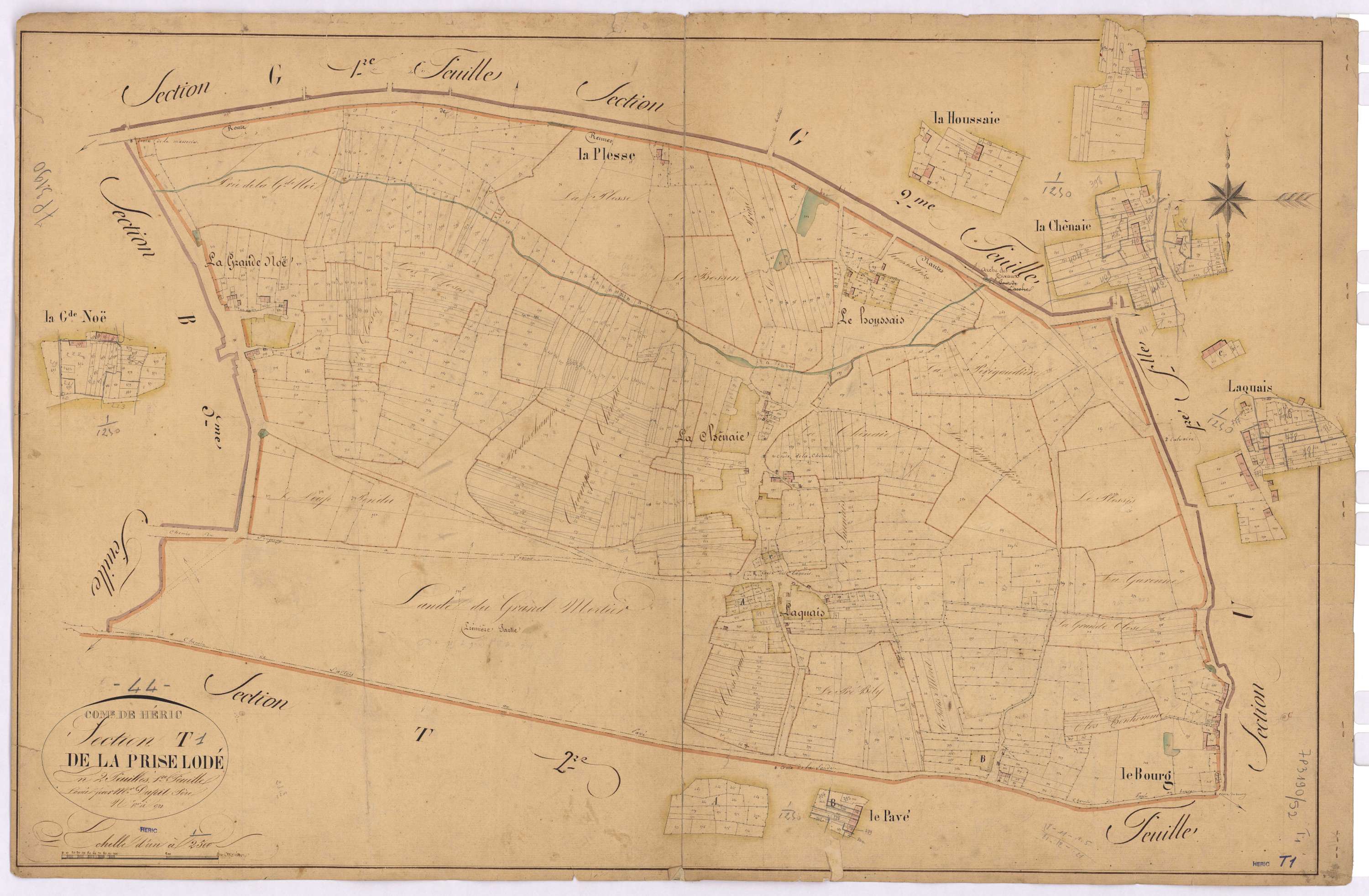 Héric - Section T1 Prise Lodé (section de La) ; 1-921