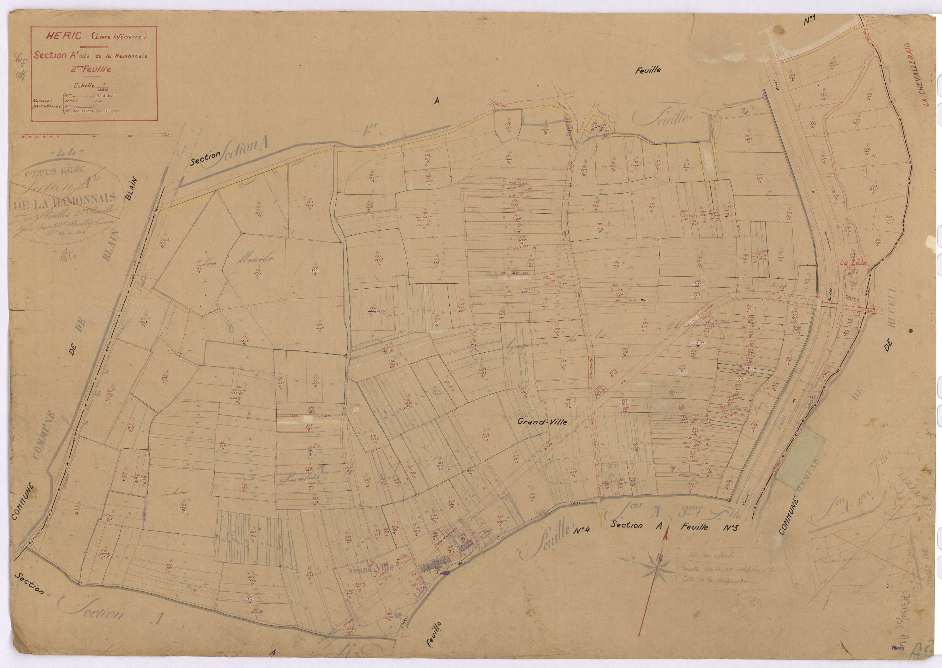 Héric - Section A2 Hammonais (section de La) ; 131-348
