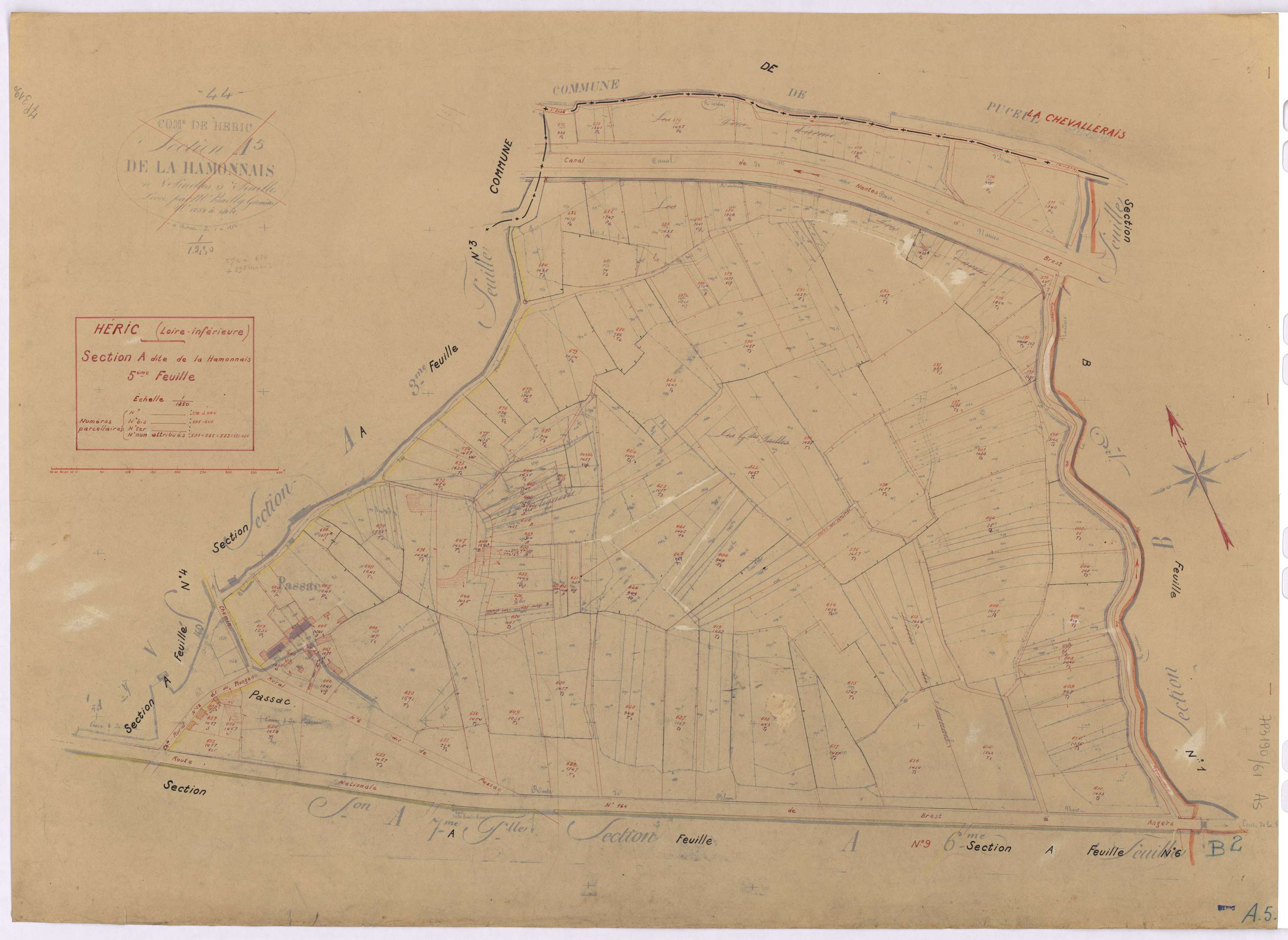 Héric - Section A5 Hammonais (section de La) ; 572-684