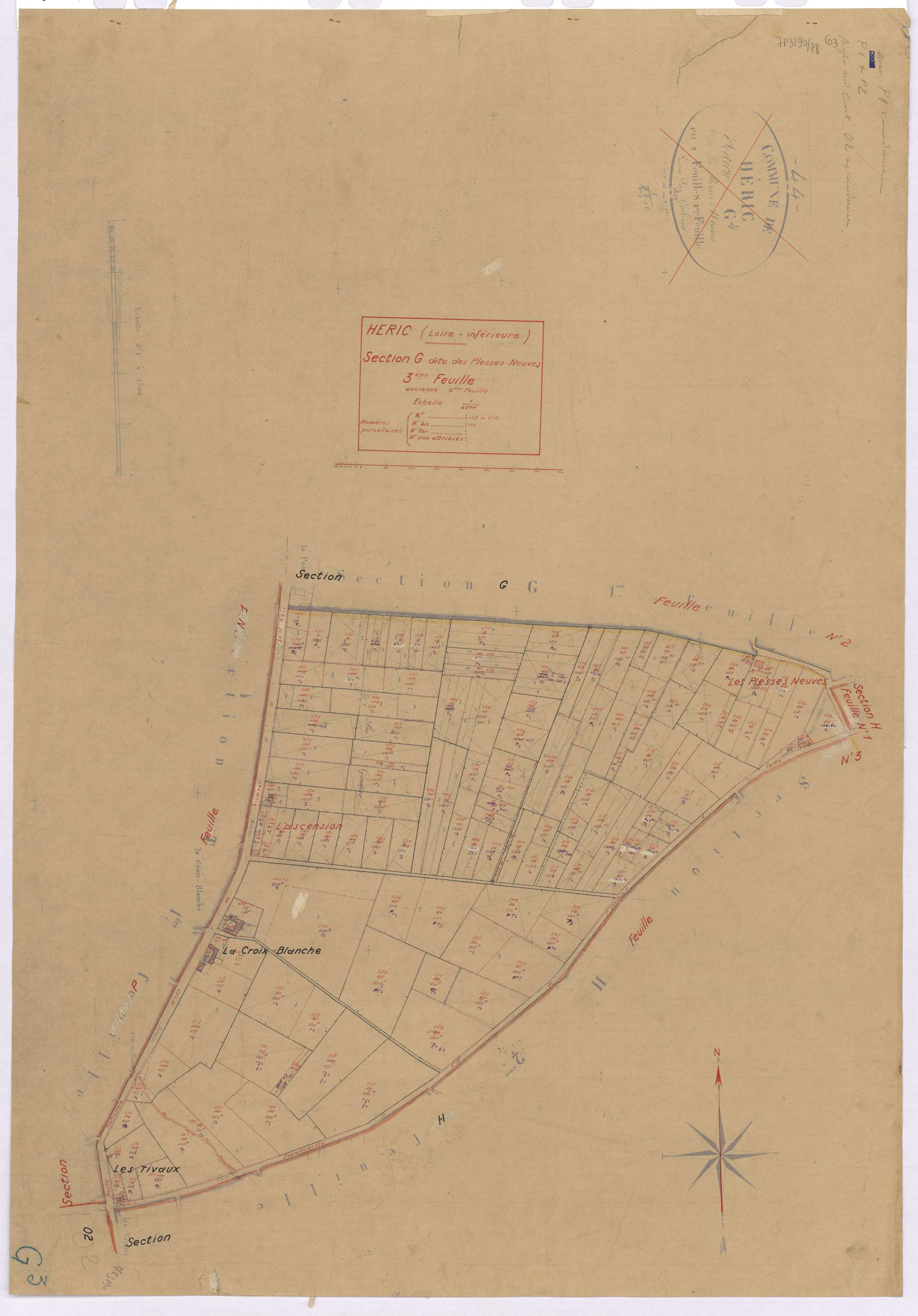 Héric - Section G3 Plesses Neuves (section des) ; 469-610