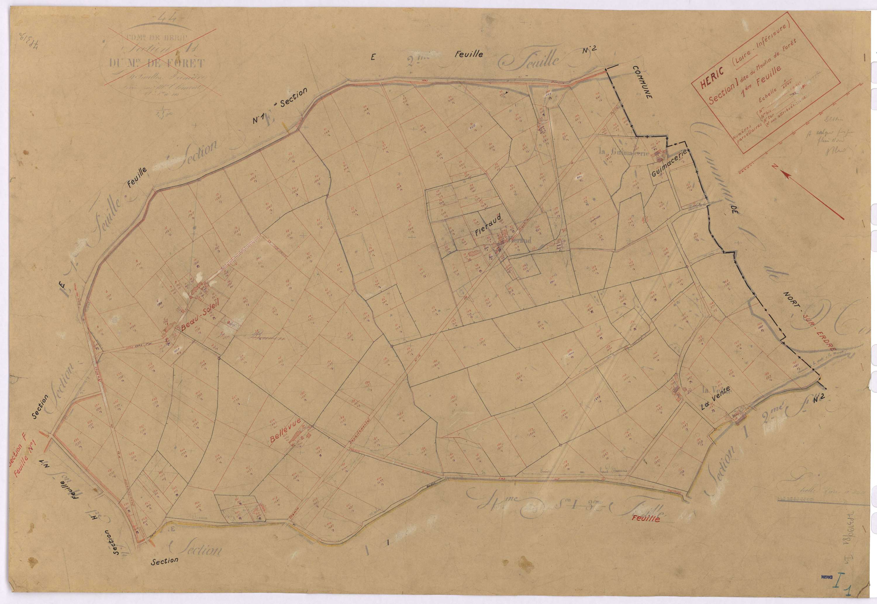 Héric - Section I1 Moulin de Forêt (section du) ; 1-239