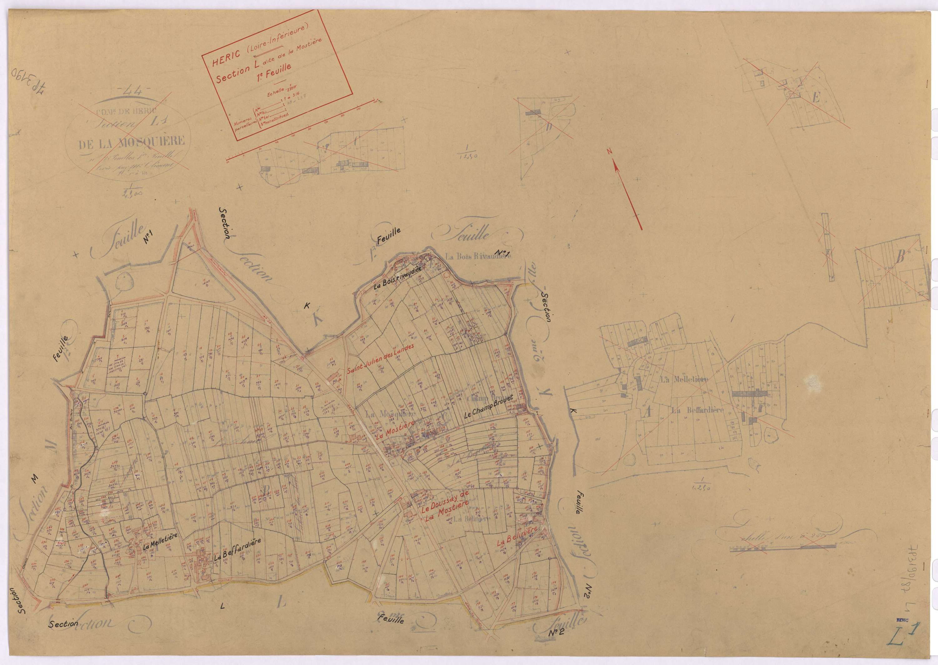 Héric - Section L1 Mostière (section de La) ; 1-316