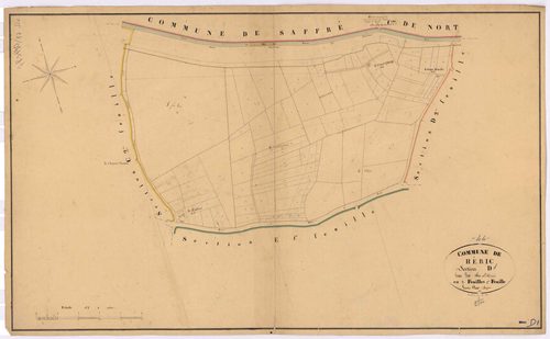 Héric - Section D1 Pas d'Héric (section du) ; 1-125