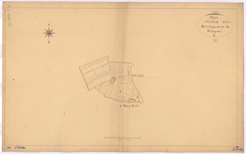 Héric - Section F1 (développement) Chambrette (section de La) ; 1-490 ; développement du polygône C