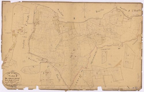 Héric - Section K2 Chalonge (section du) ; 1167-1942