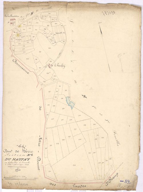 Héric - Section N4 Haufay (section du) ; 2520-2554 ; 2778-2862