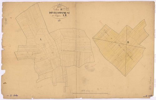 Héric - Section R1 R2 (développement) Lintin (section du) ; 1-491 ; développement du polygône A