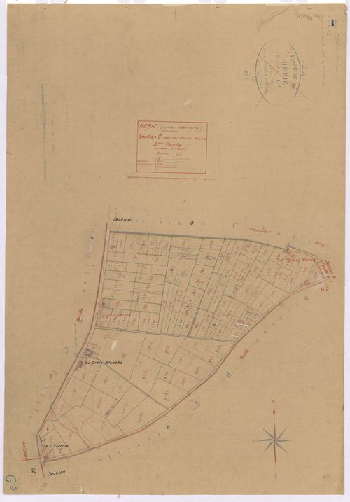 Héric - Section G3 Plesses Neuves (section des) ; 469-610