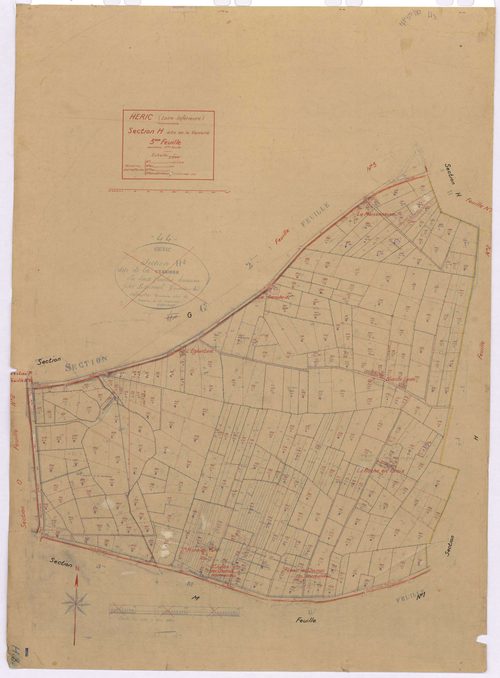 Héric - Section H3 Verrerie (section de La) ; 348-646