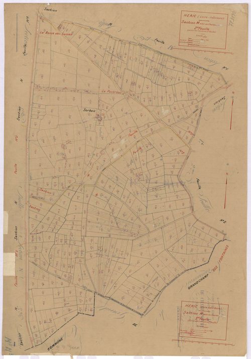 Héric - Section M2 M3 Champoivre (section du) ; 600-783 ; 784-984
