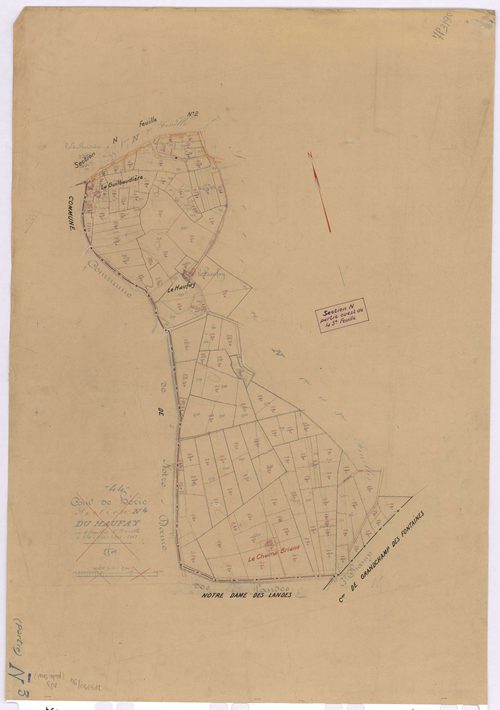 Héric - Section N3 Haufay (section du) ; 1332-1751