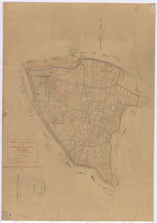 Héric - Section O3 Bourg (section du) ; 626-816