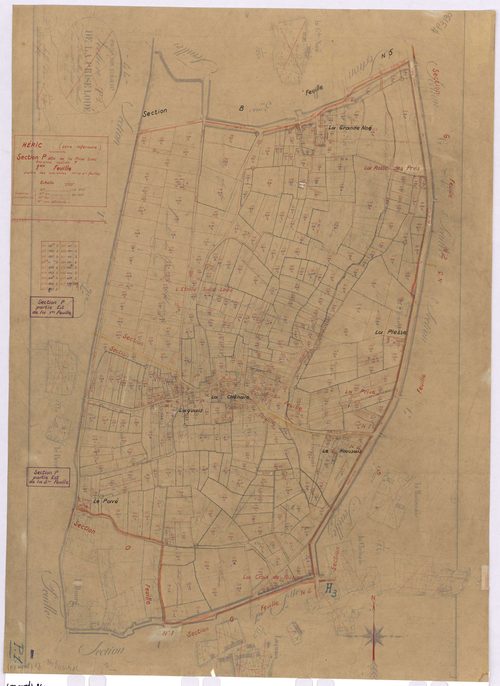 Héric - Section P1 P2 Prise Lodé (section de La) ; 1-515 ; 516-985