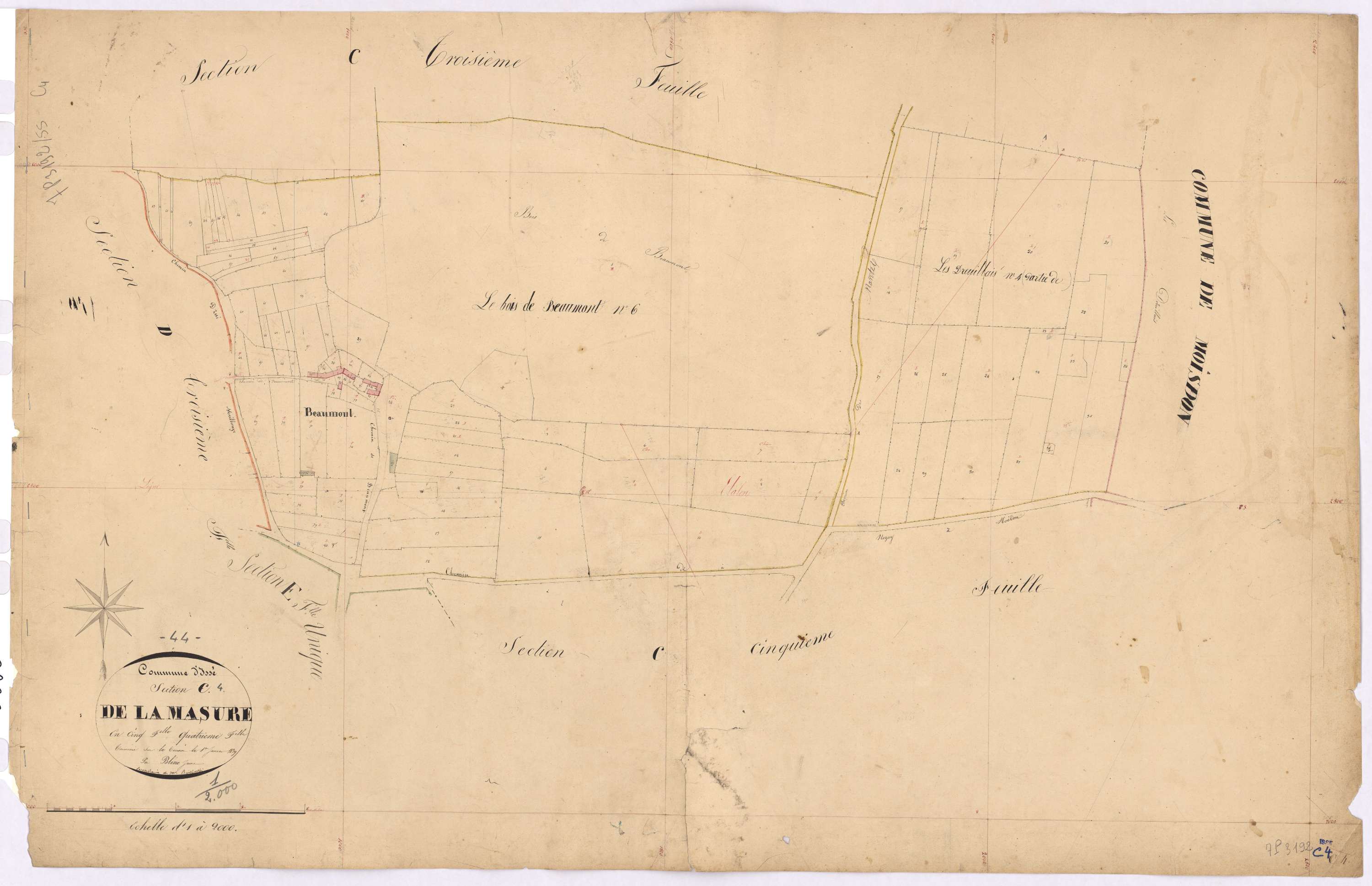 Issé - Section C4 Masure (section de La)