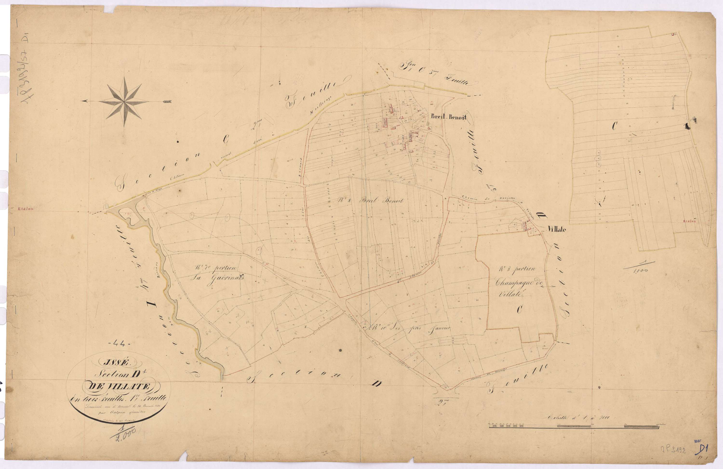 Issé - Section D1 Villate (section de)