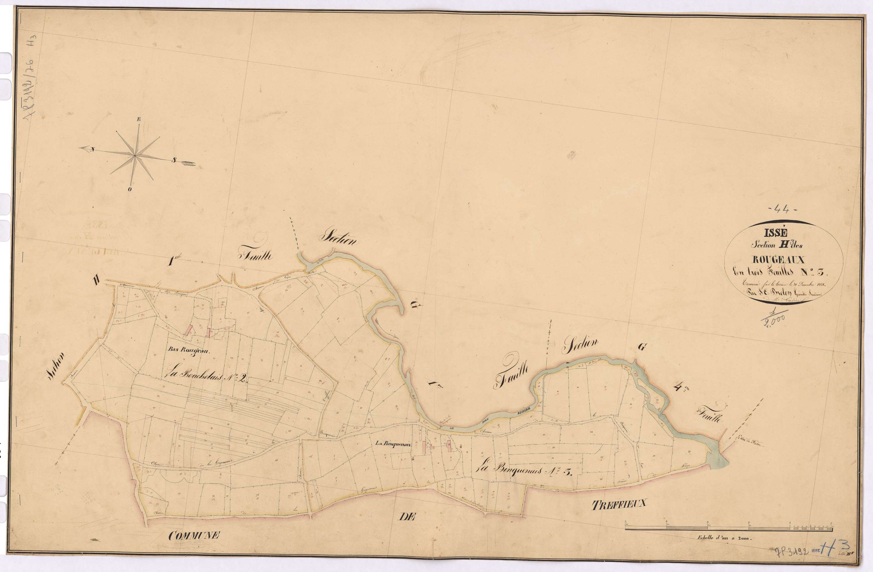 Issé - Section H3 Rougeaux (section des)