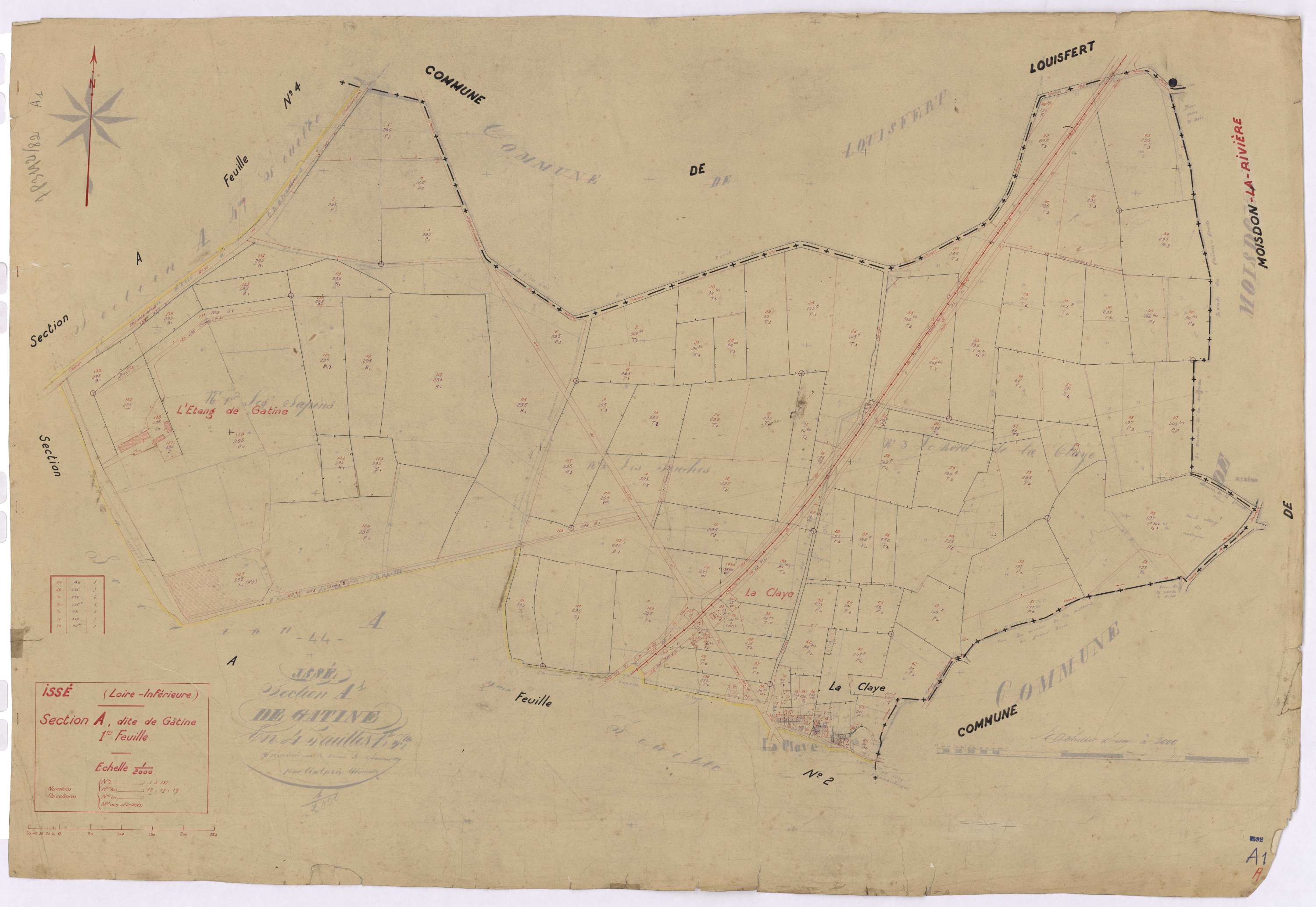 Issé - Section A1 Gatine (section de) ; 1-137