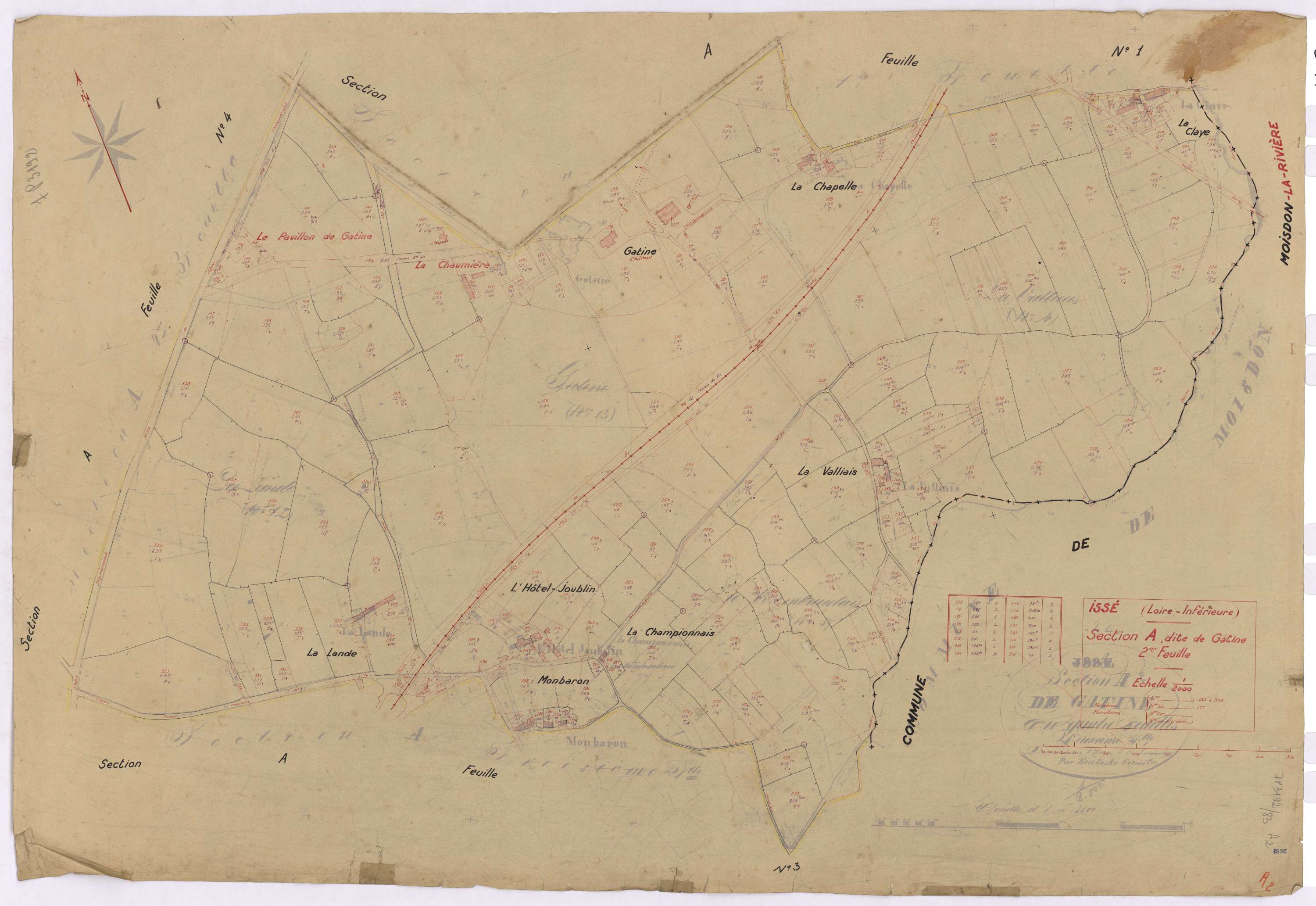 Issé - Section A2 Gatine (section de) ; 138-338