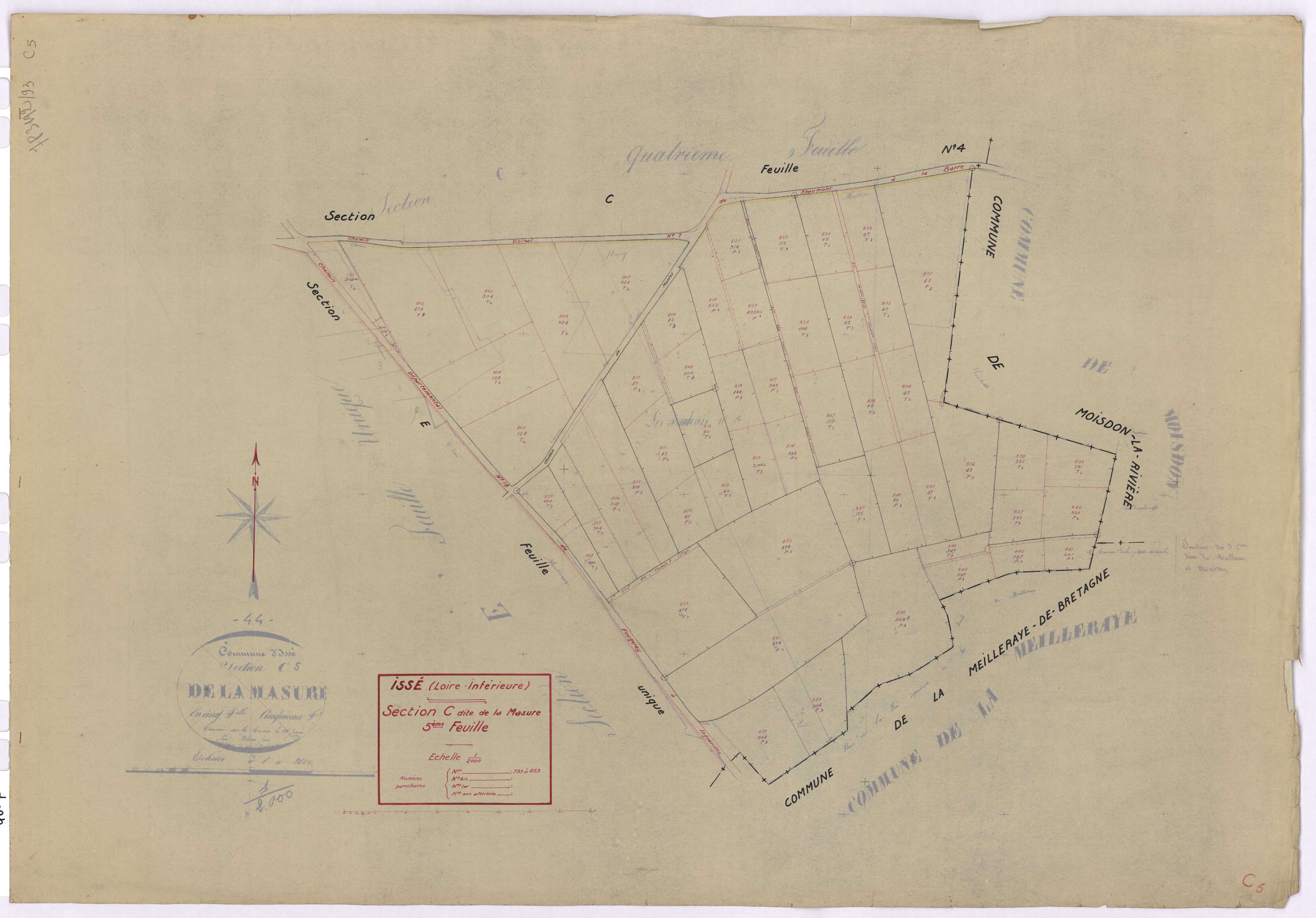Issé - Section C5 Masure (section de La) ; 799-859