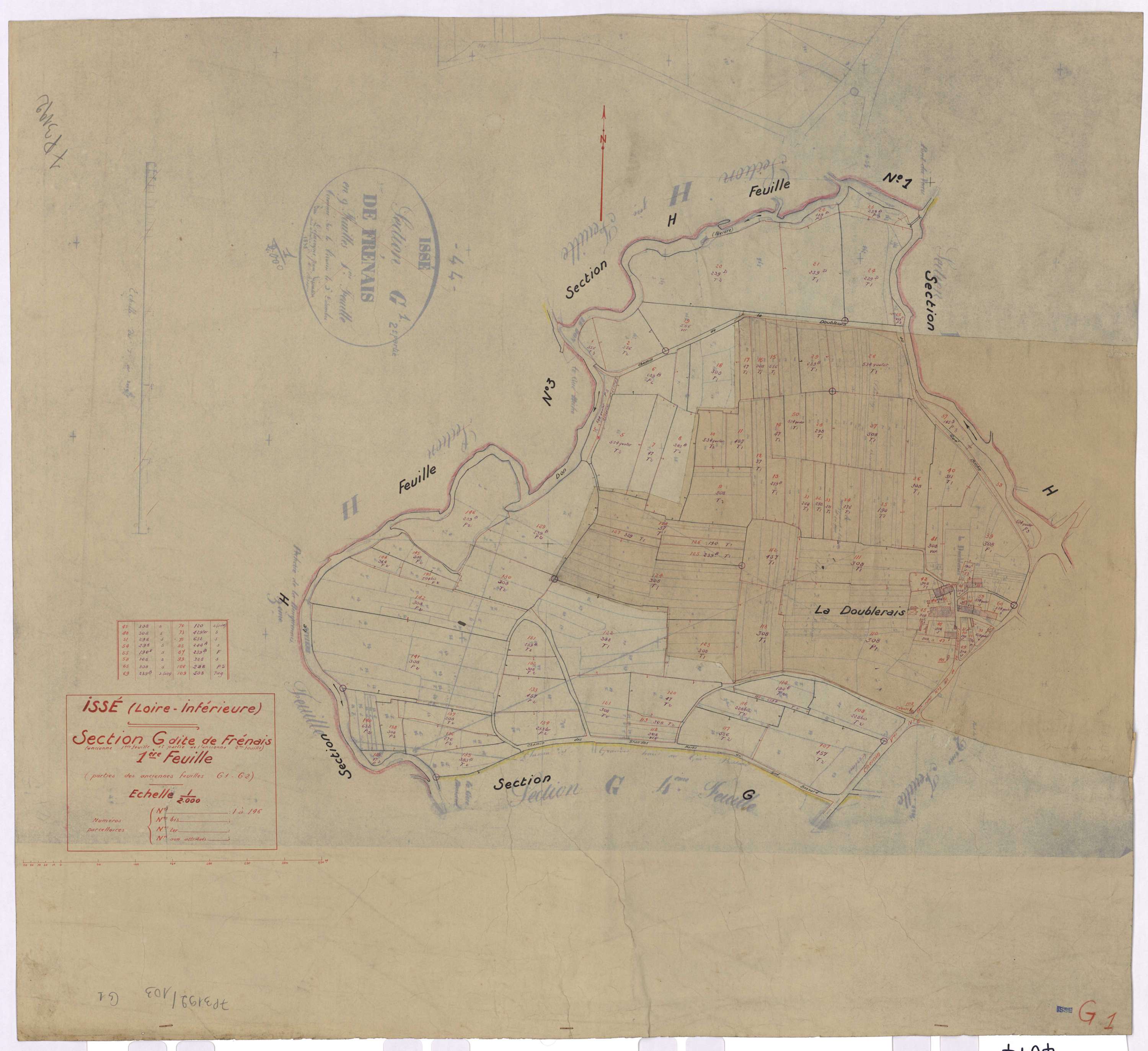 Issé - Section G1 Frénais (section de) ; 1-146