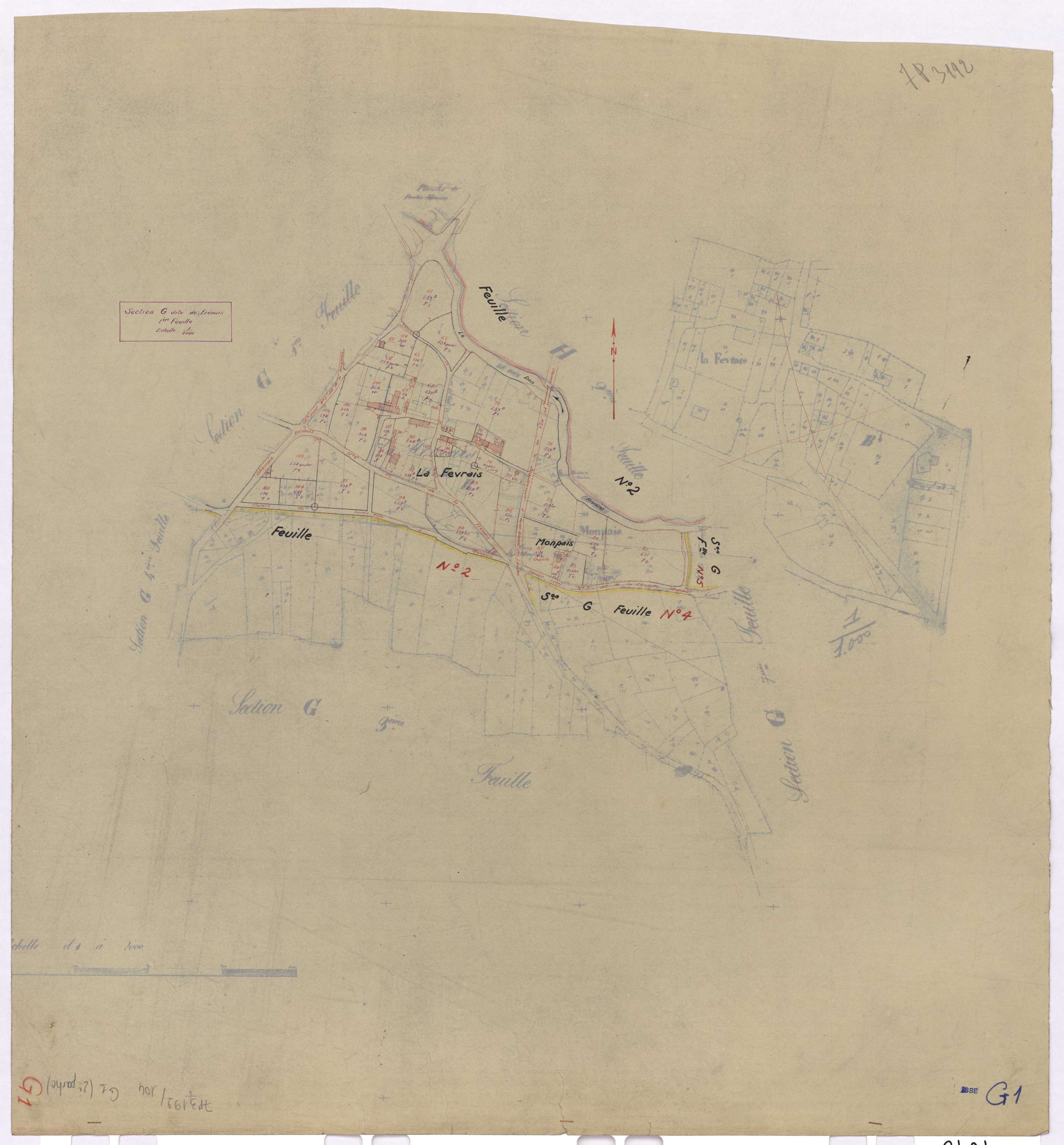 Issé - Section G1 Frénais (section de) ; 1-146