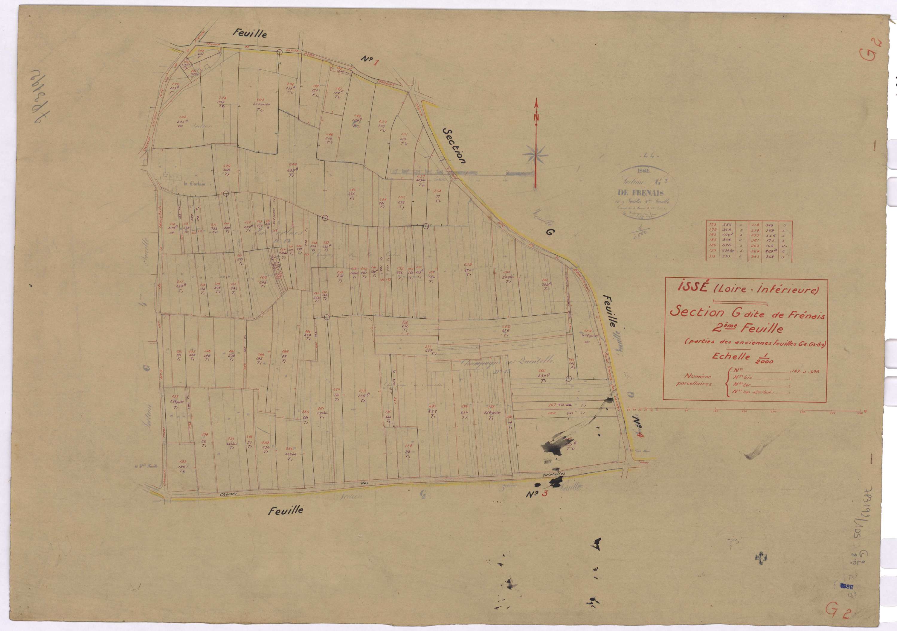 Issé - Section G2 Frénais (section de) ; 147-398