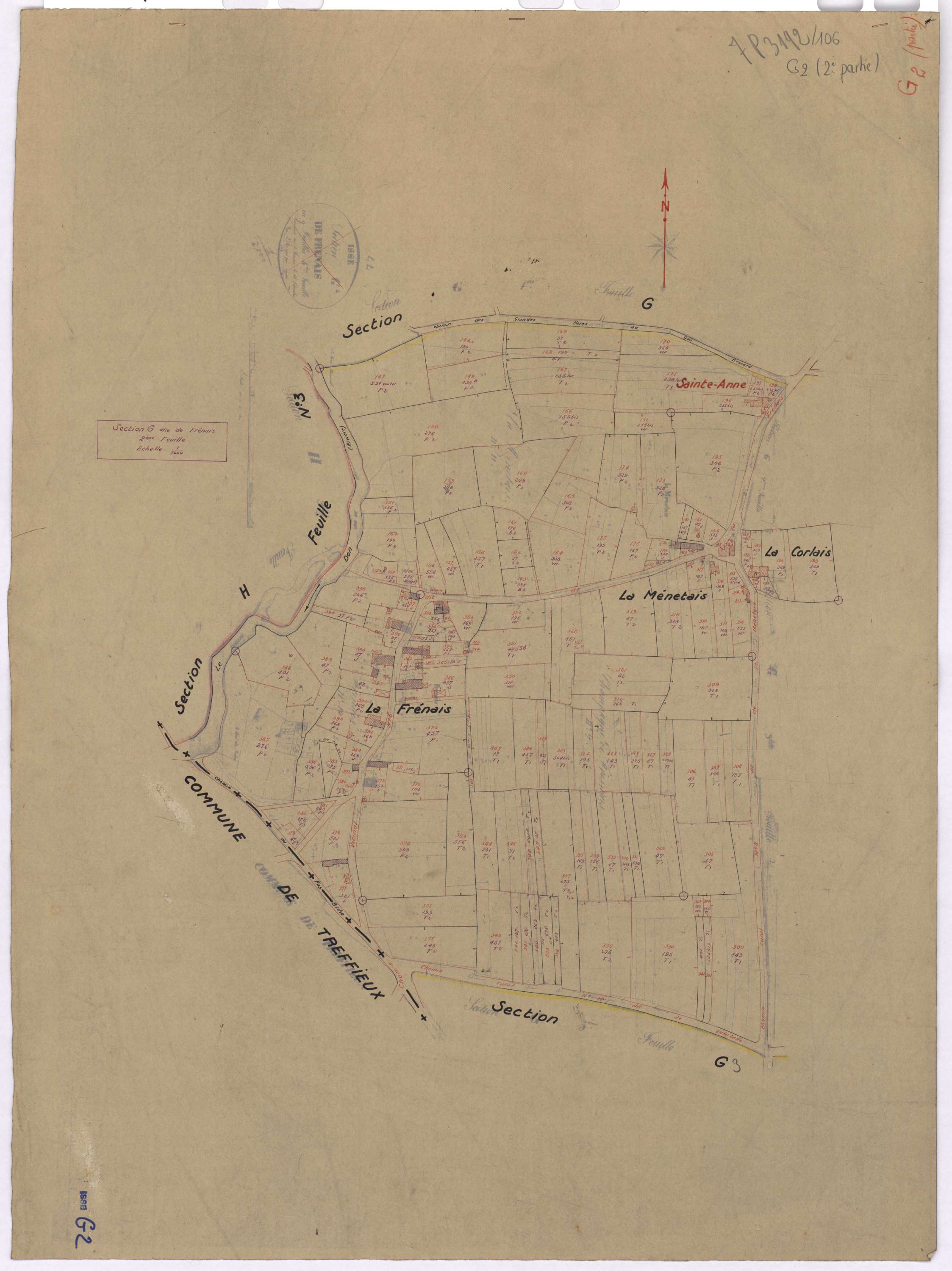 Issé - Section G2 Frénais (section de) ; 147-398
