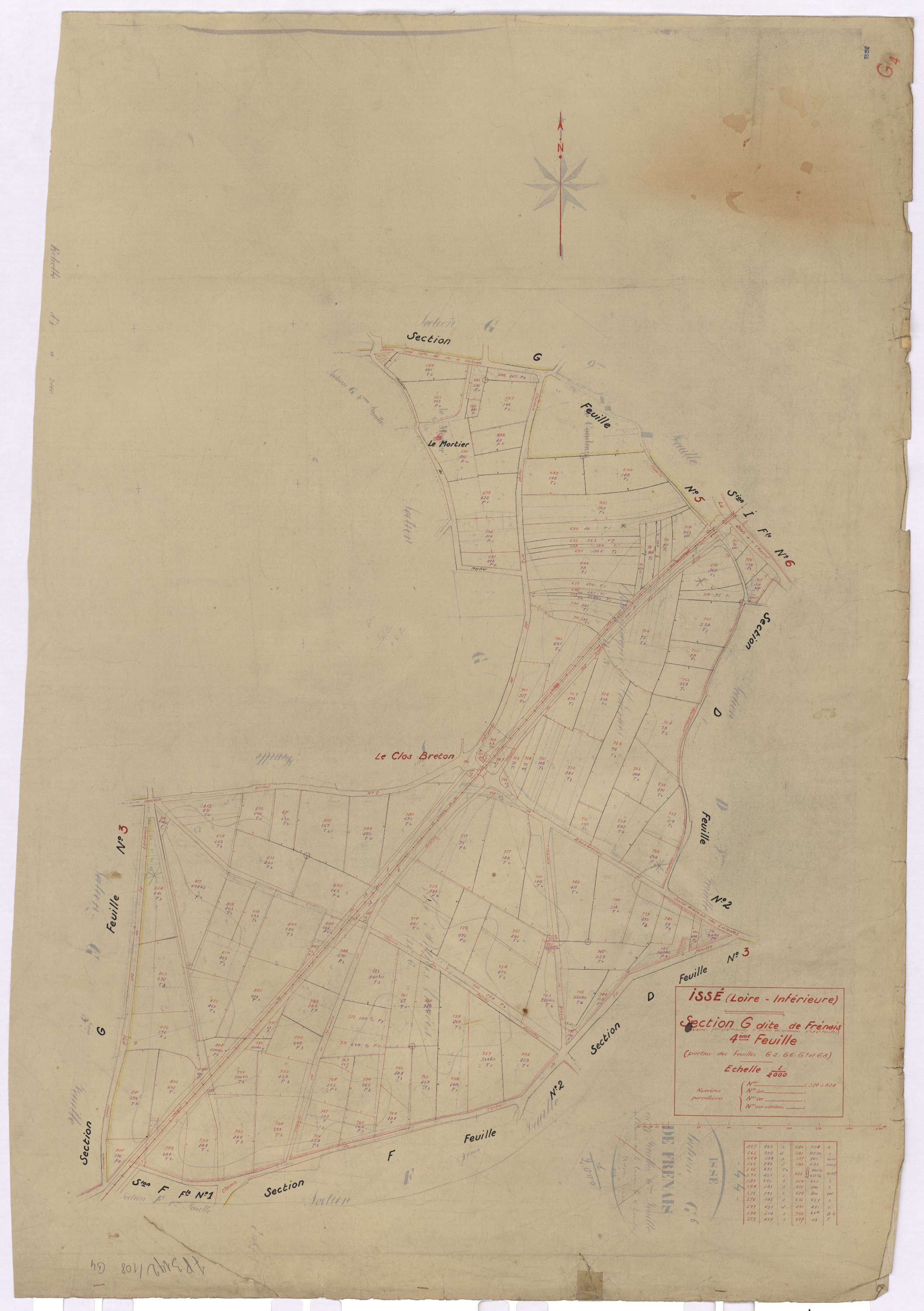 Issé - Section G4 Frénais (section de) ; 514-824