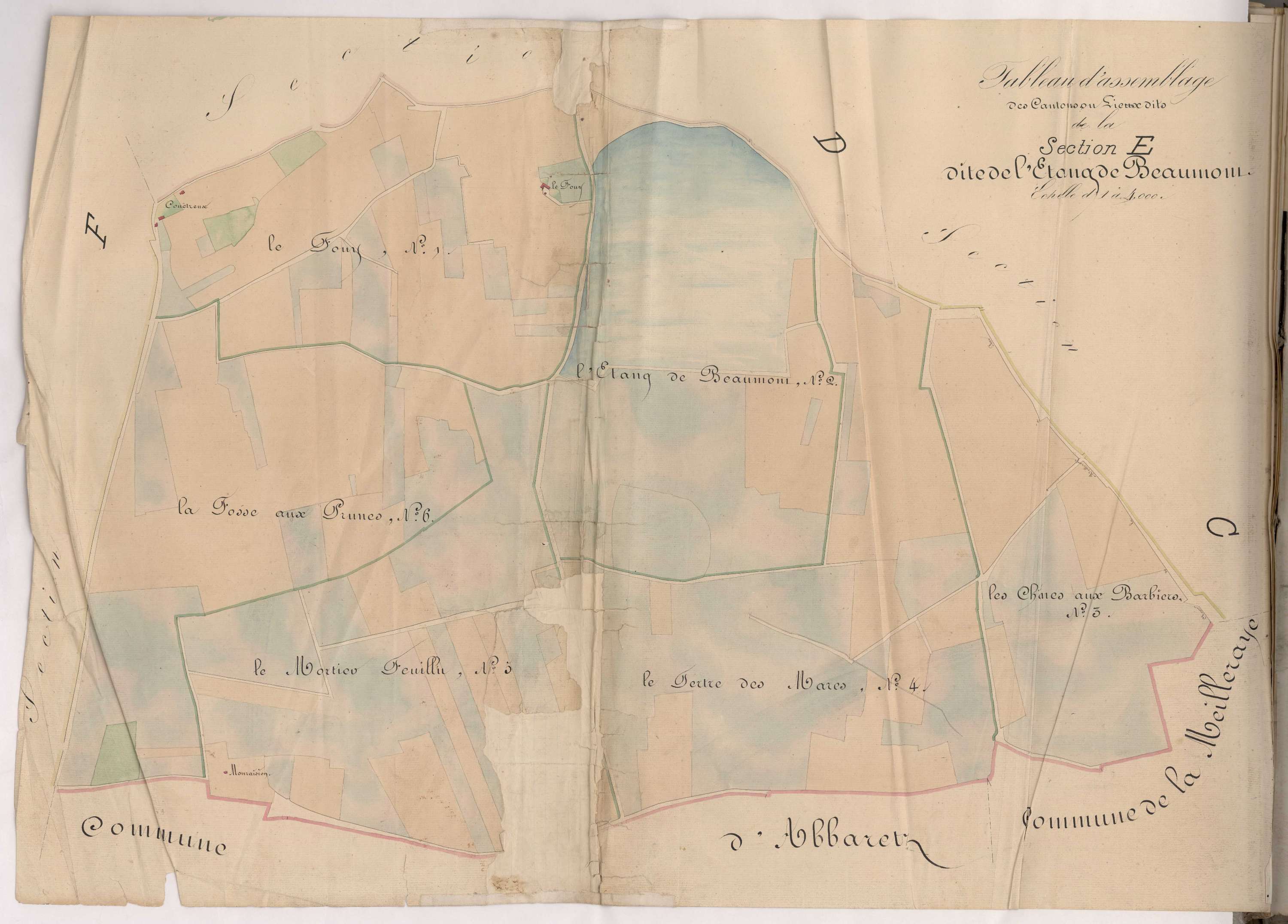 Issé - Section E Plan de masse