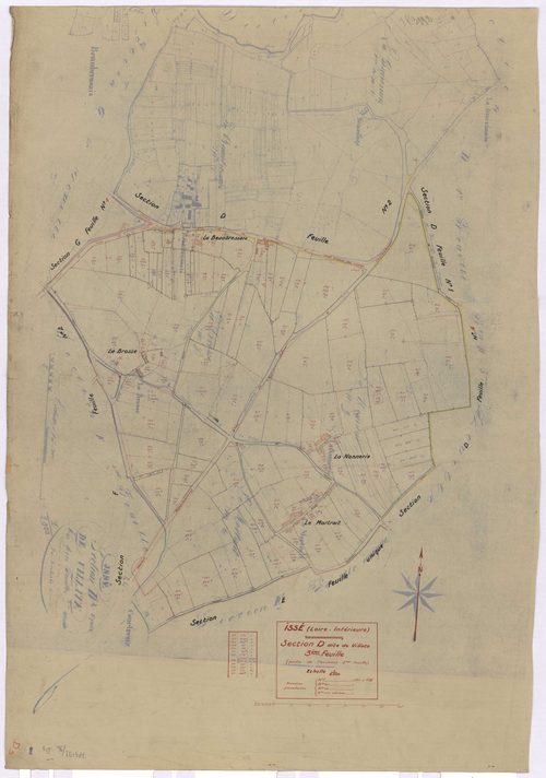 Issé - Section D3 Villate (section de) ; 361-478