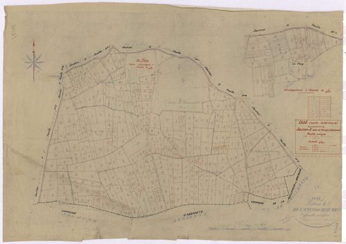 Issé - Section E Etang de Beaumont (section de l') ; 1-495