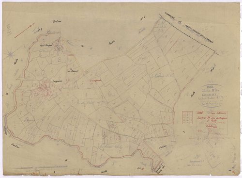 Issé - Section H2 Rougeaux (section des) ; 191-398