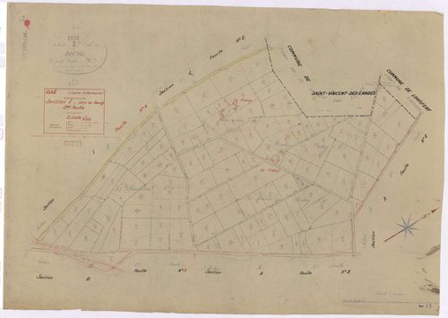 Issé - Section I3 Bourg (section du) ; 354-486