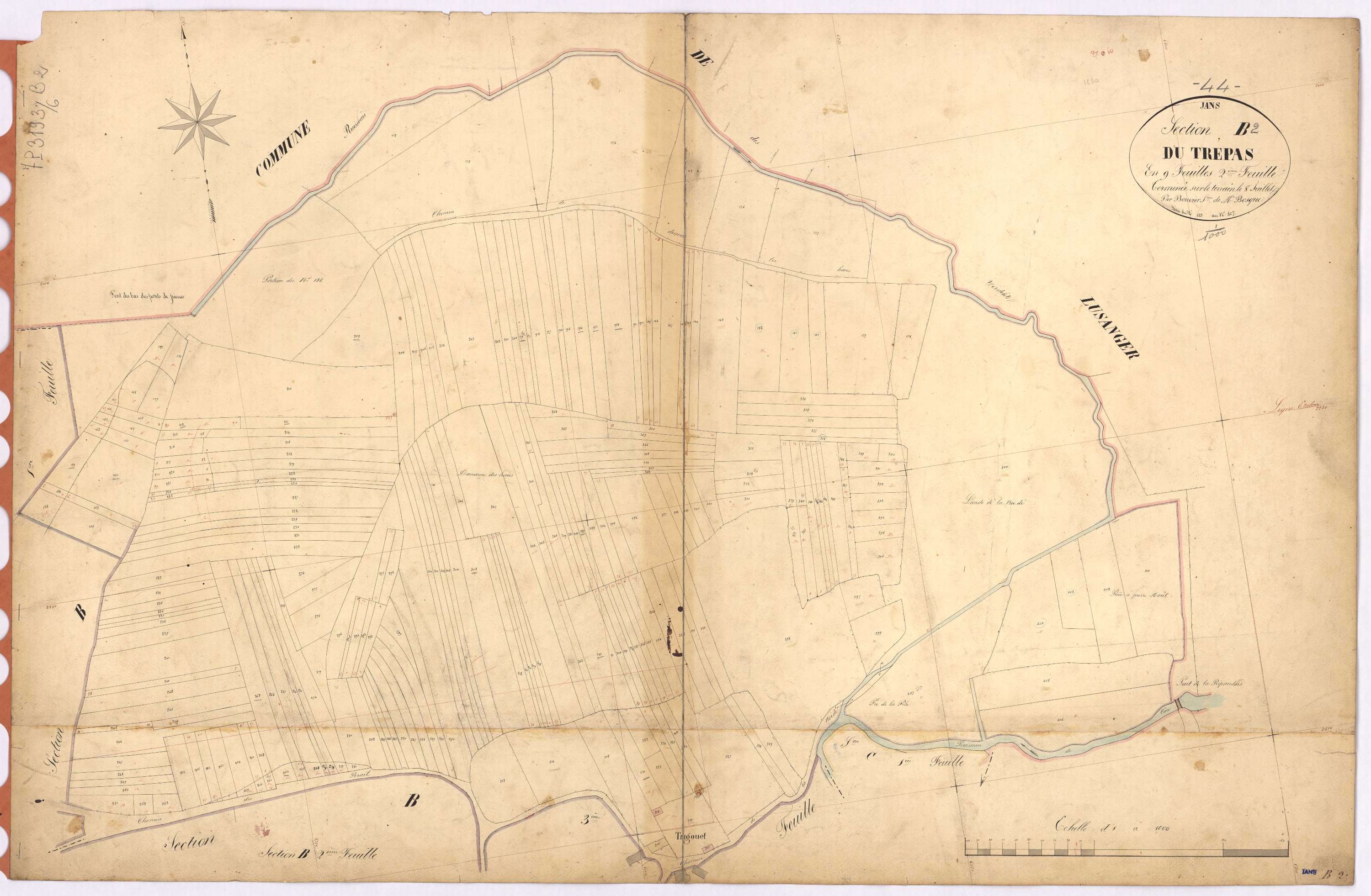 Jans - Section B2 Trépas (section du) ; 155-407