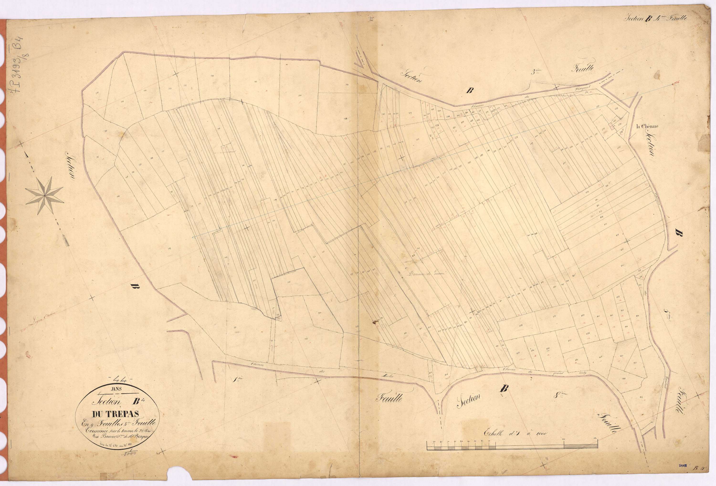 Jans - Section B4 Trépas (section du) ; 650-883