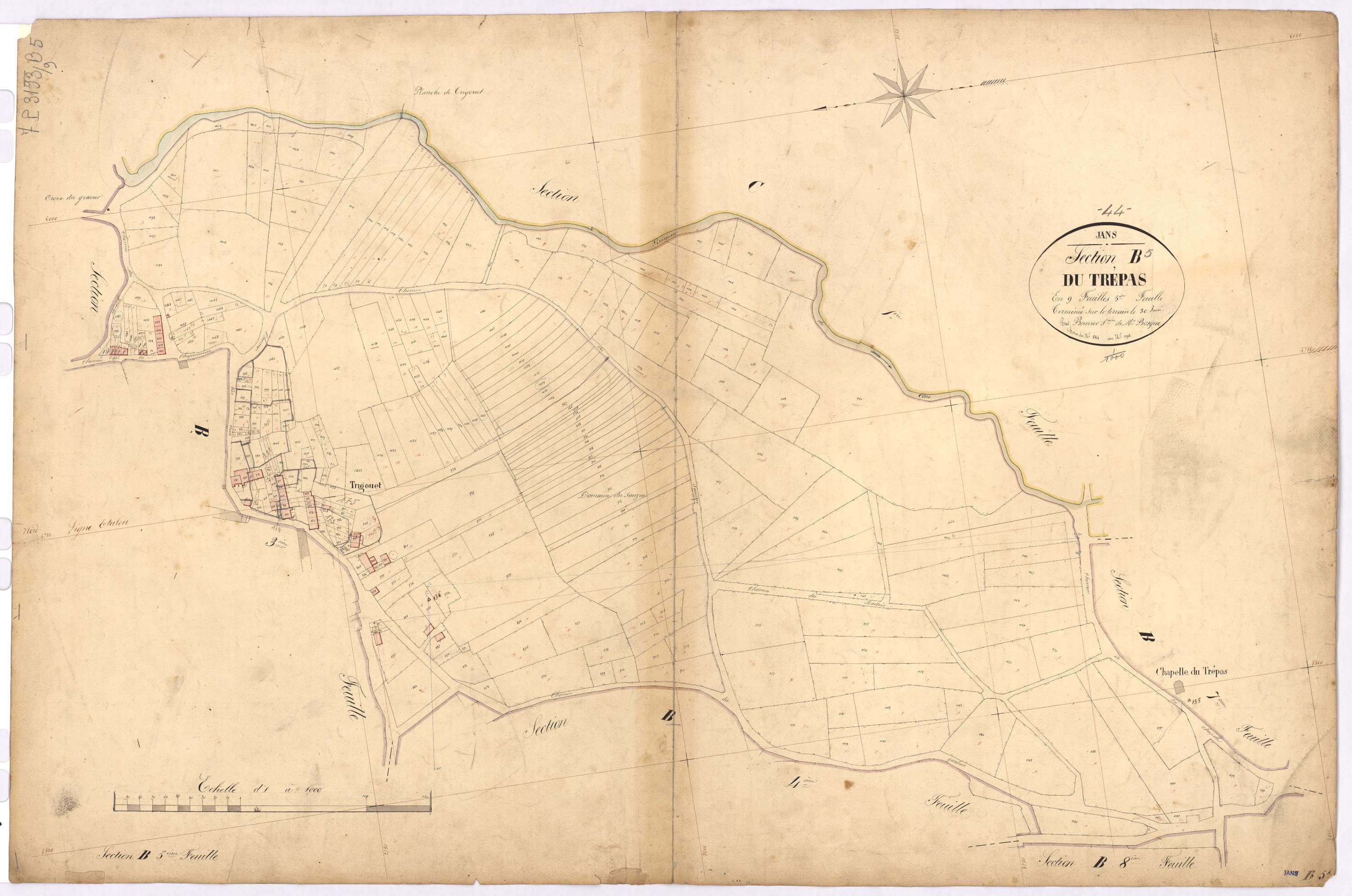 Jans - Section B5 Trépas (section du) ; 884-1193