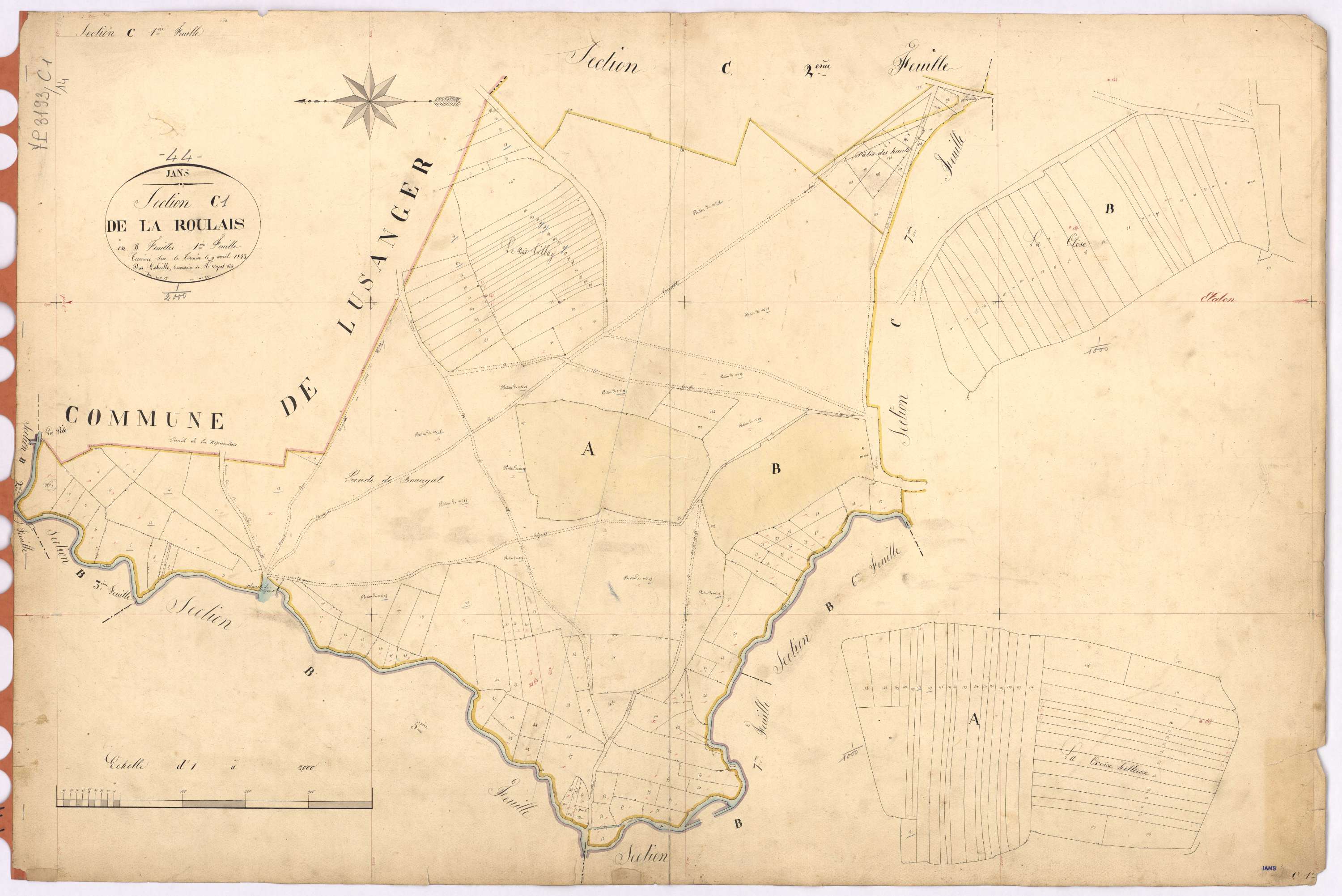 Jans - Section C1 Roulais (section de La) ; 1-193