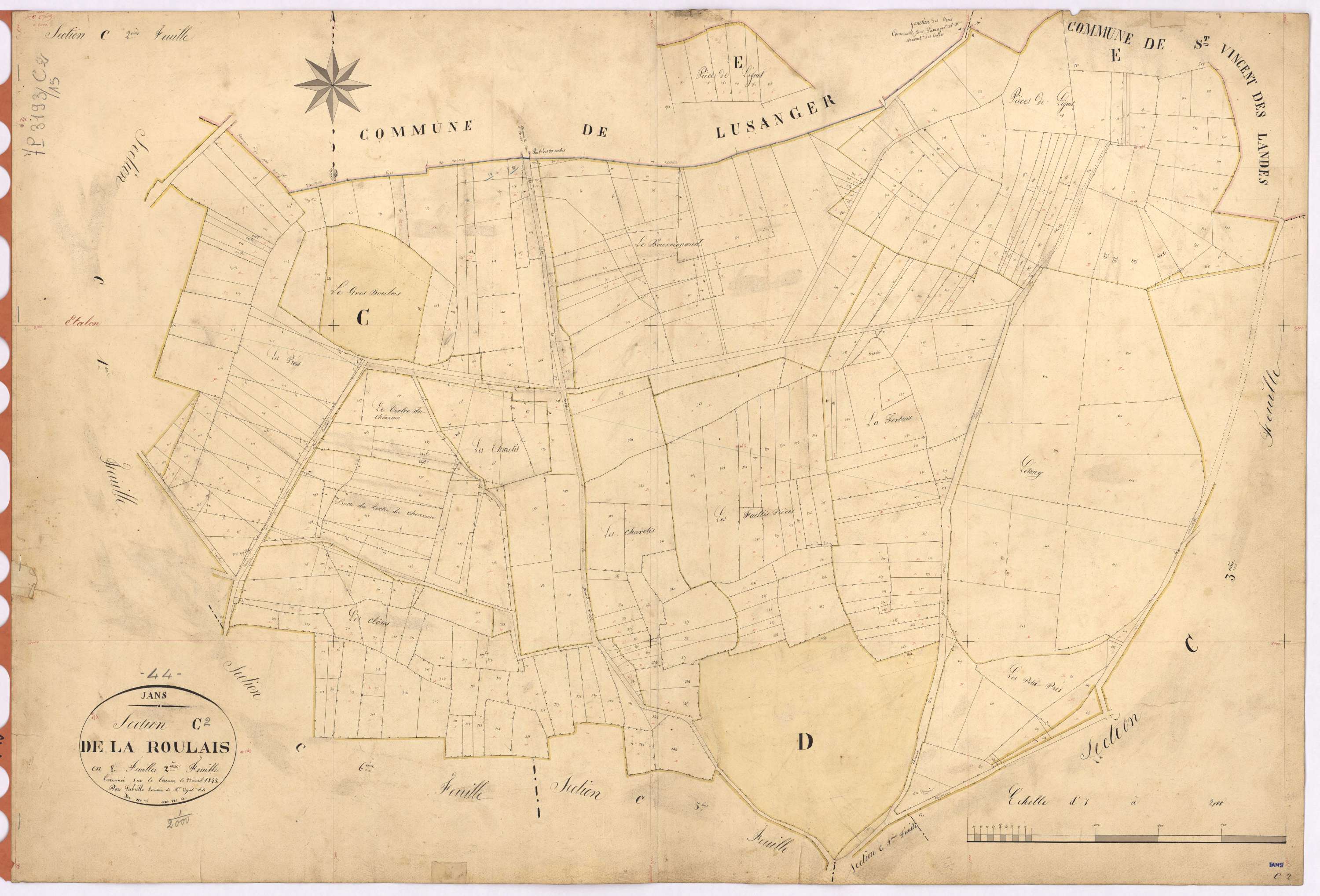 Jans - Section C2 Roulais (section de La) ; 194-620